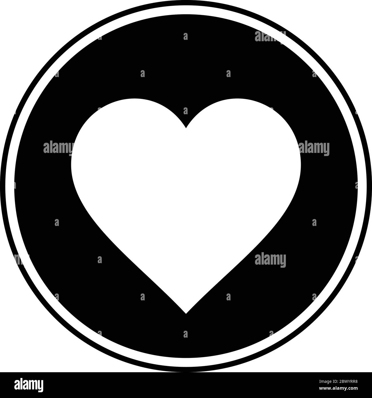 Cartoon Herz-Symbol- EINE Cartoon-Illustration eines Herz-Symbol. Stock Vektor