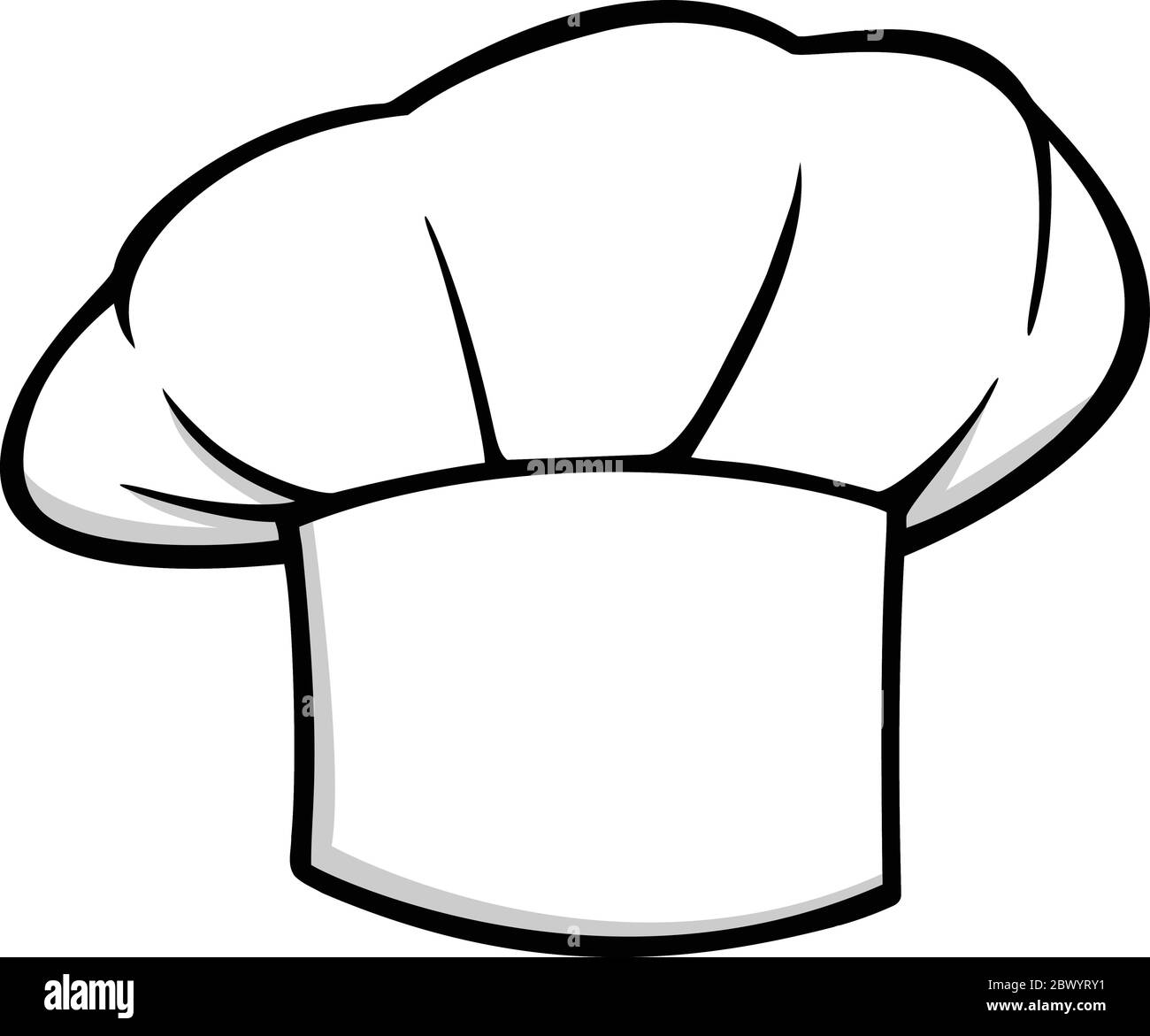 Kochmütze-Ikone – eine Illustration einer Kochmütze-Ikone. Stock Vektor