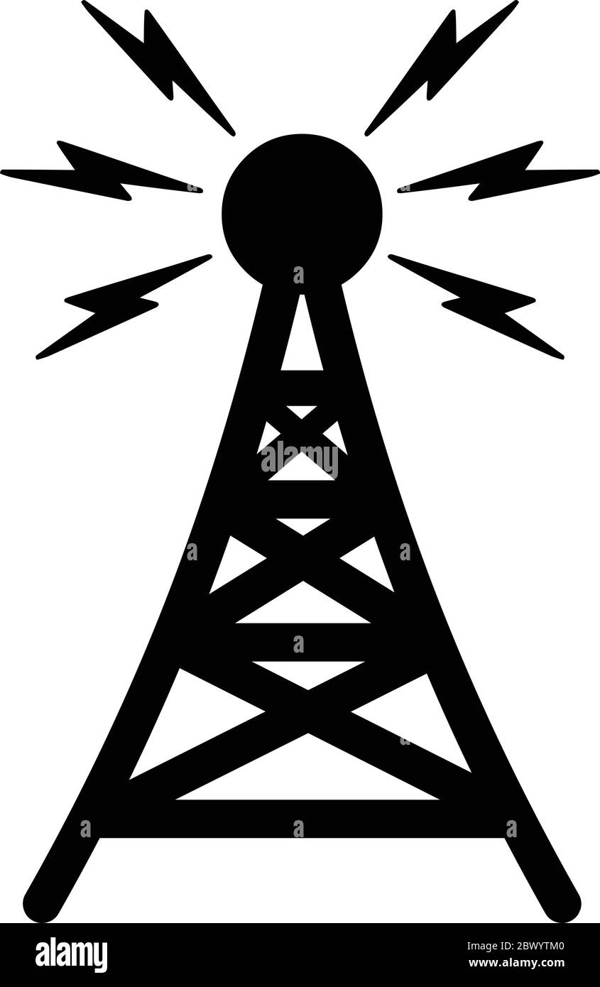 Communication Tower – eine Illustration eines Communication Tower. Stock Vektor