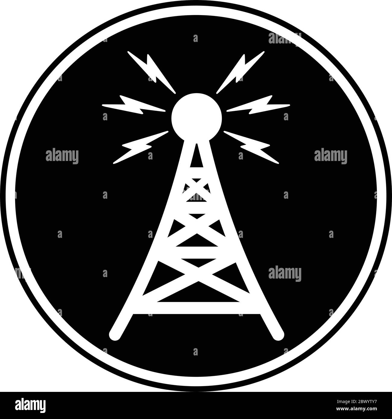 Communication Tower – eine Illustration eines Communication Tower. Stock Vektor