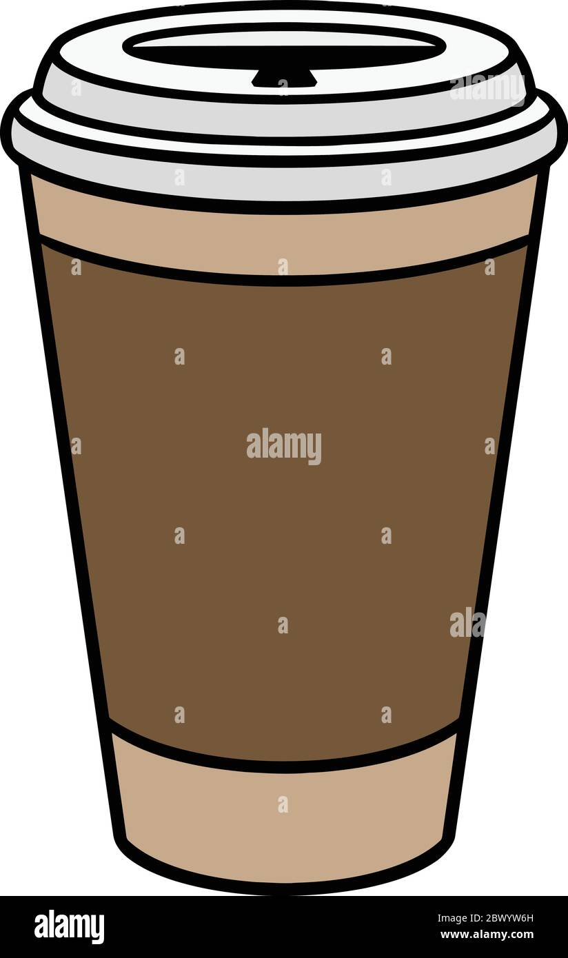 Kaffeesymbol: EINE Cartoon-Illustration eines Kaffeesymbols. Stock Vektor