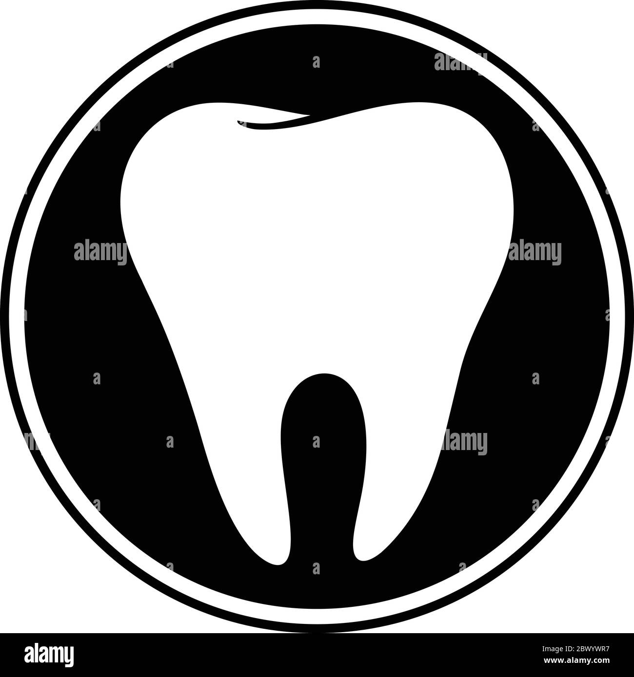 Zahnarzt Insignia- eine Illustration eines Zahnarzt Insignia. Stock Vektor