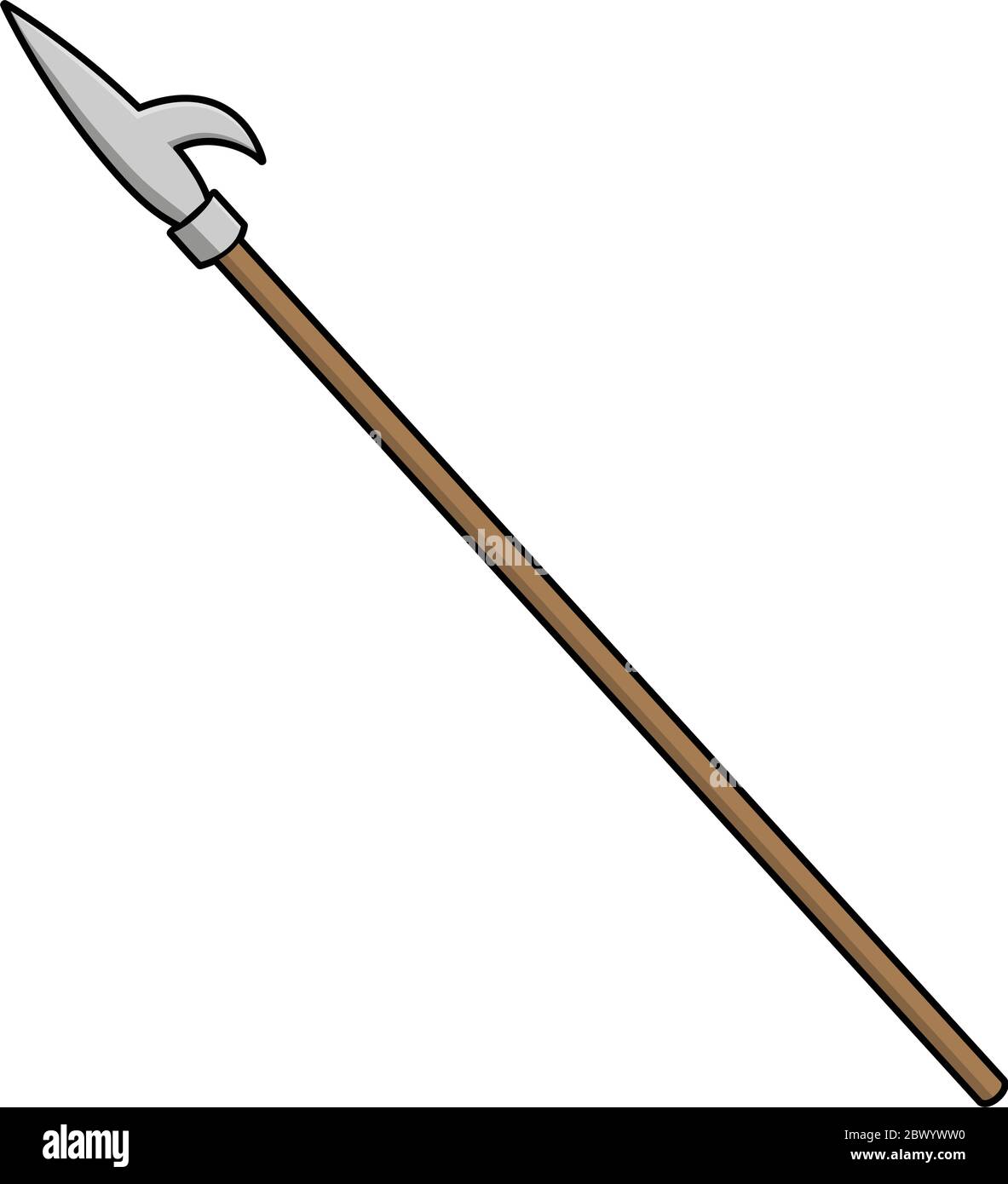 Feuerwehrmann Spear - eine Illustration eines Feuerwehrmann Spears. Stock Vektor