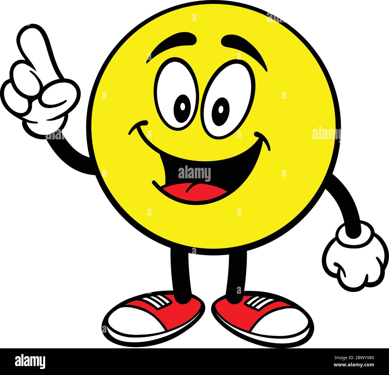 Emoticon Talking- EINE Cartoon Illustration eines Emoticon Talking. Stock Vektor