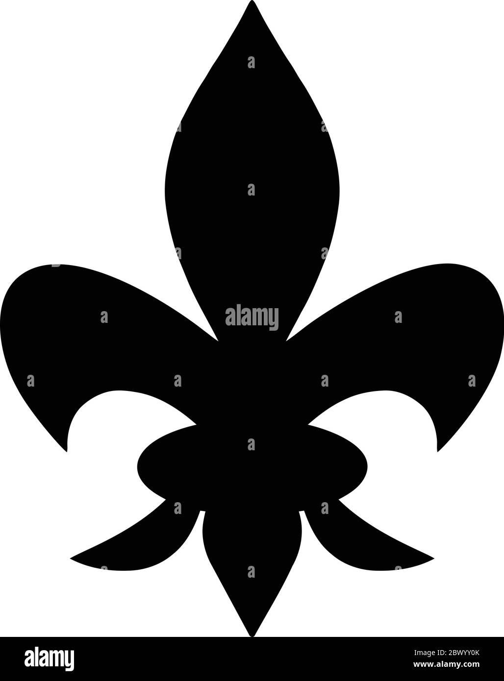 Fleur de Lis - eine Illustration eines Fleur de Lis-Symbols. Stock Vektor
