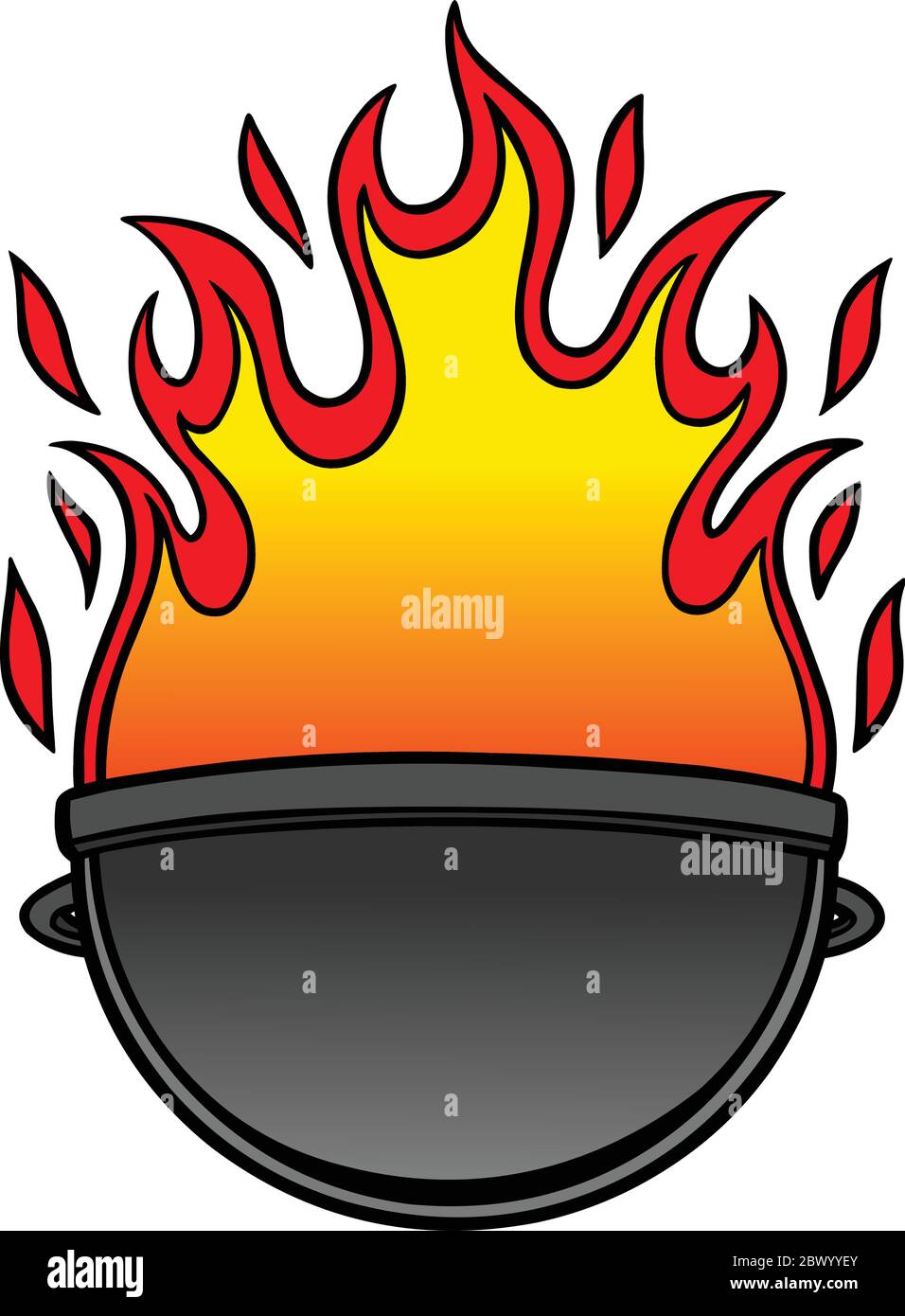 Grill-Symbol – eine Abbildung eines Grill-Symbols. Stock Vektor