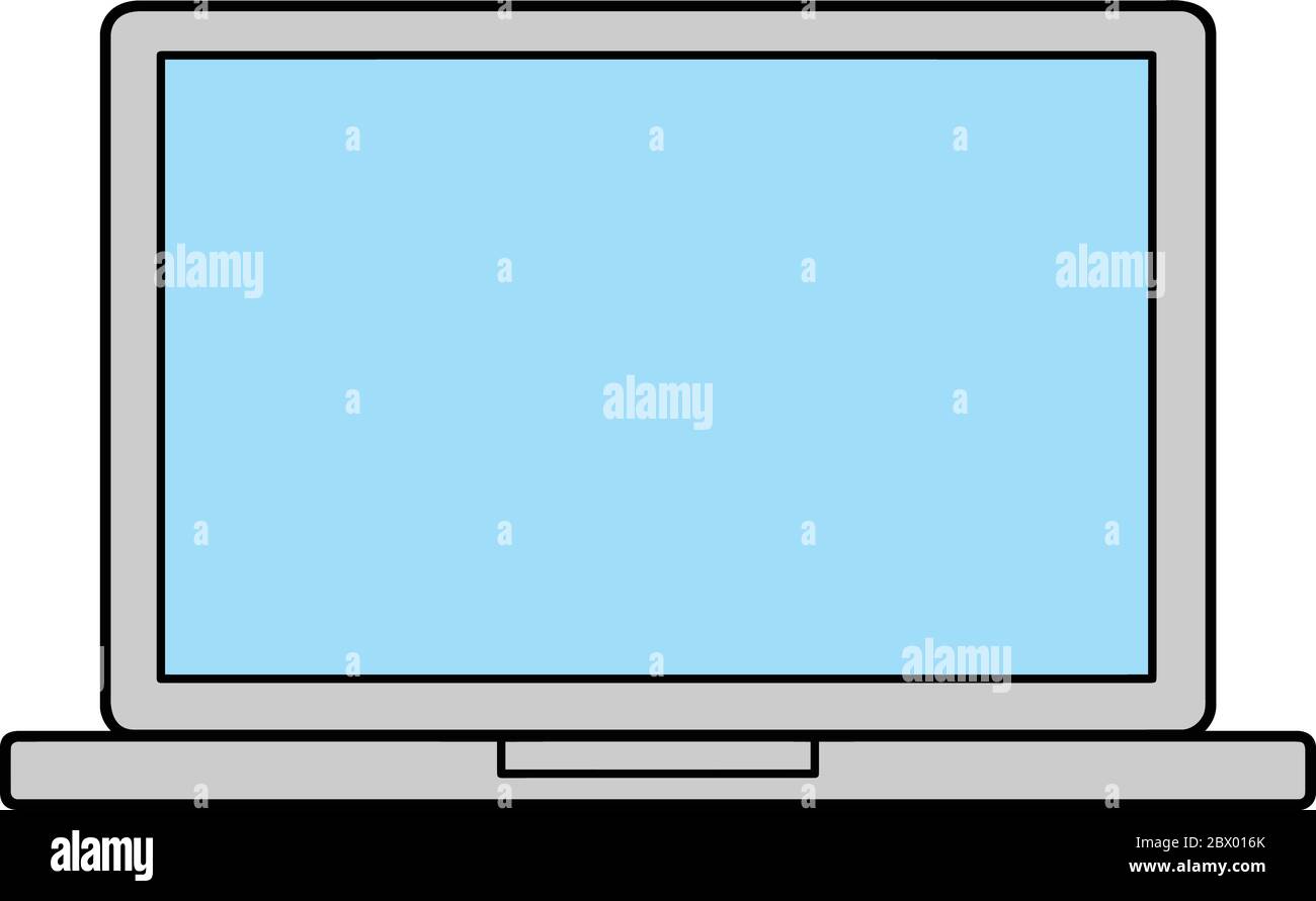 Laptop-Symbol: Abbildung eines Laptop-Symbols. Stock Vektor