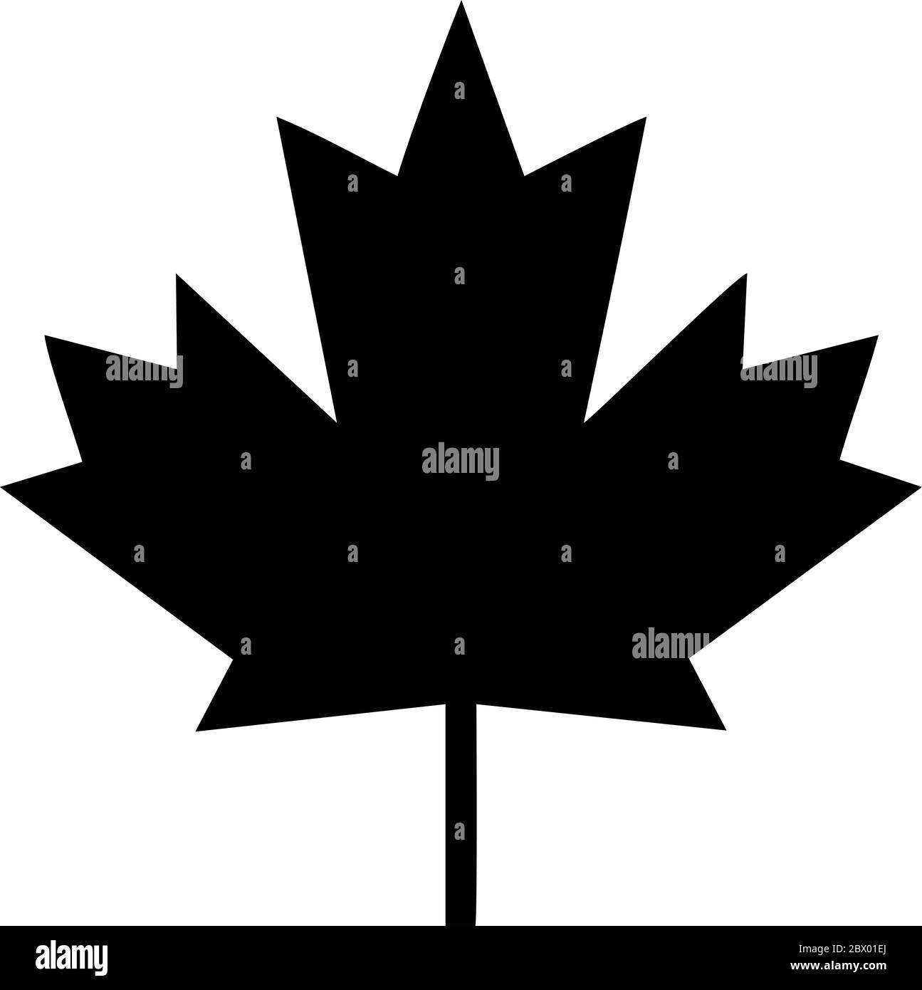 Maple Leaf Icon - eine Illustration eines Maple Leaf Icon. Stock Vektor