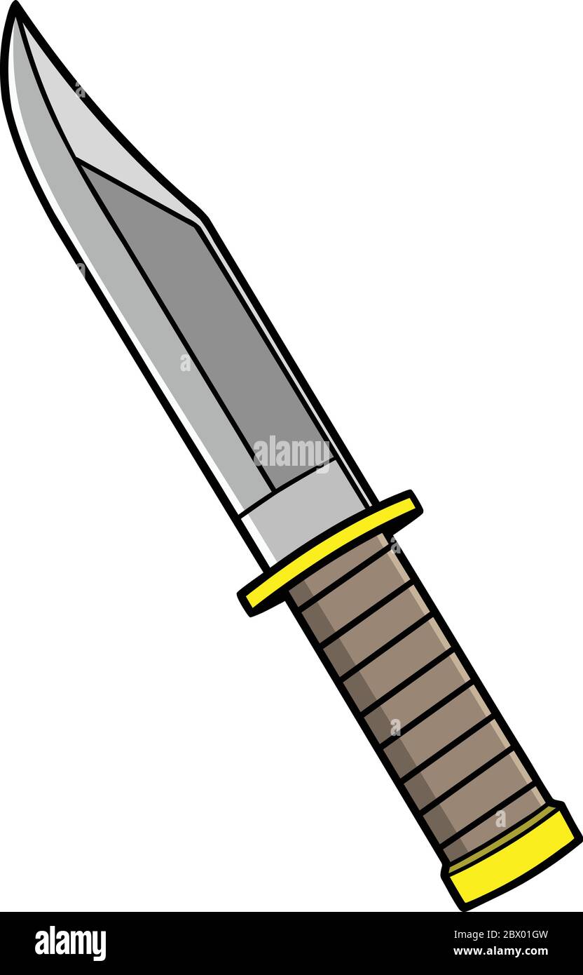 Messer - eine Illustration eines Messers. Stock Vektor