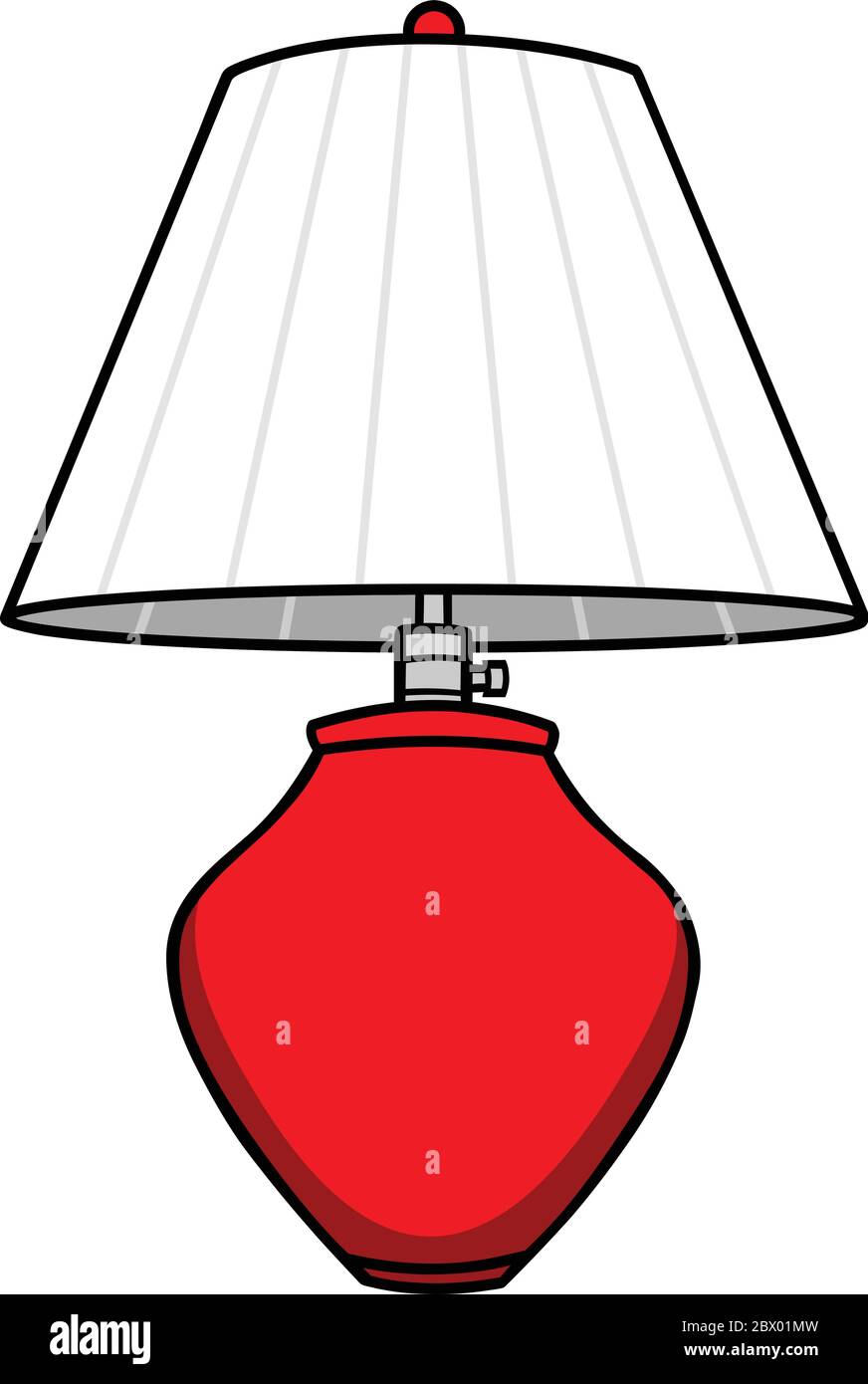 Lampe - eine Illustration einer Lampe. Stock Vektor