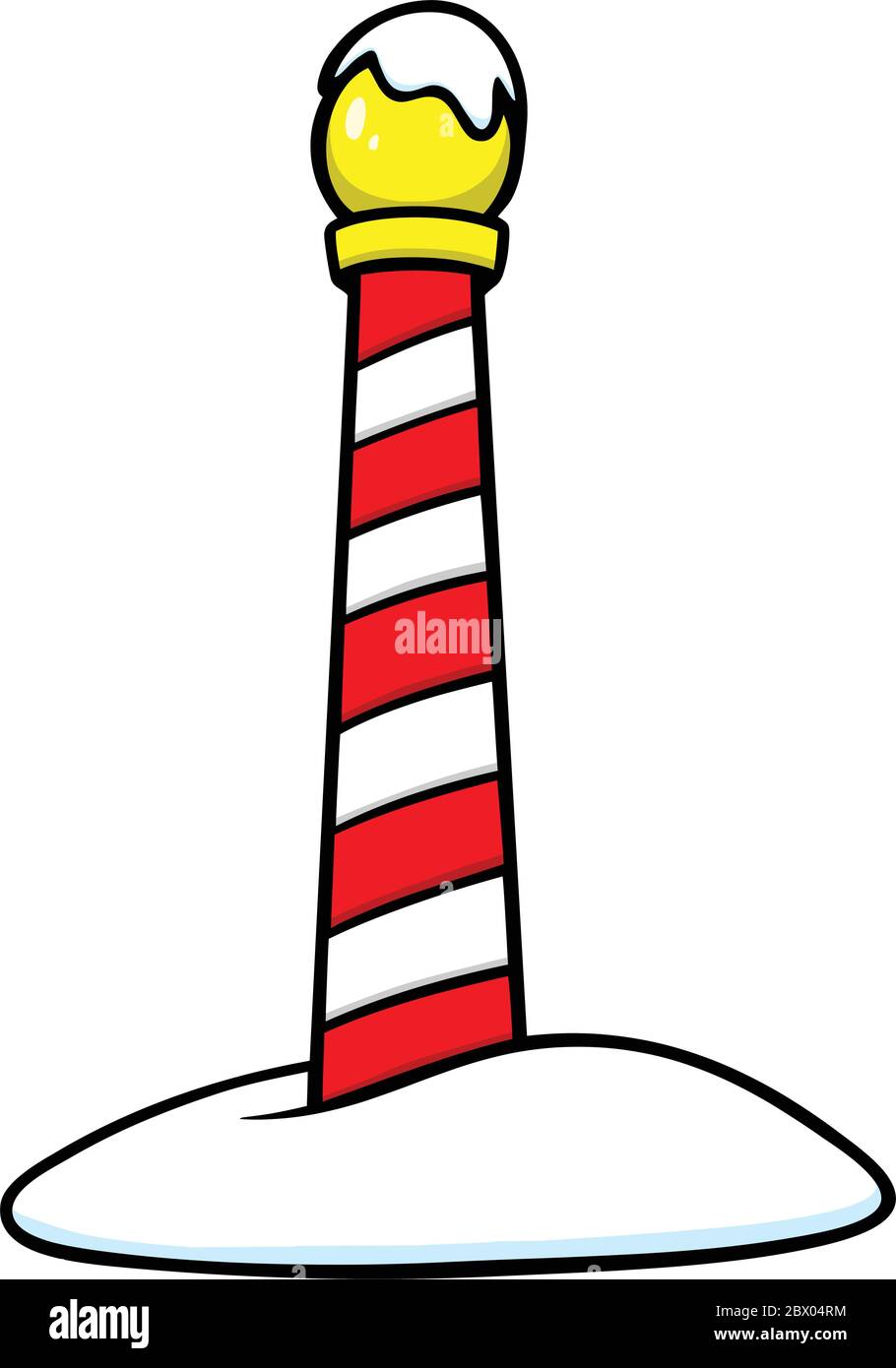 Santa Pole - eine Illustration eines Santa Pole. Stock Vektor
