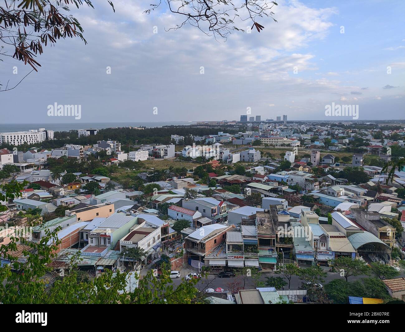 Da Nang City Luftaufnahme, Vietnam Stockfoto