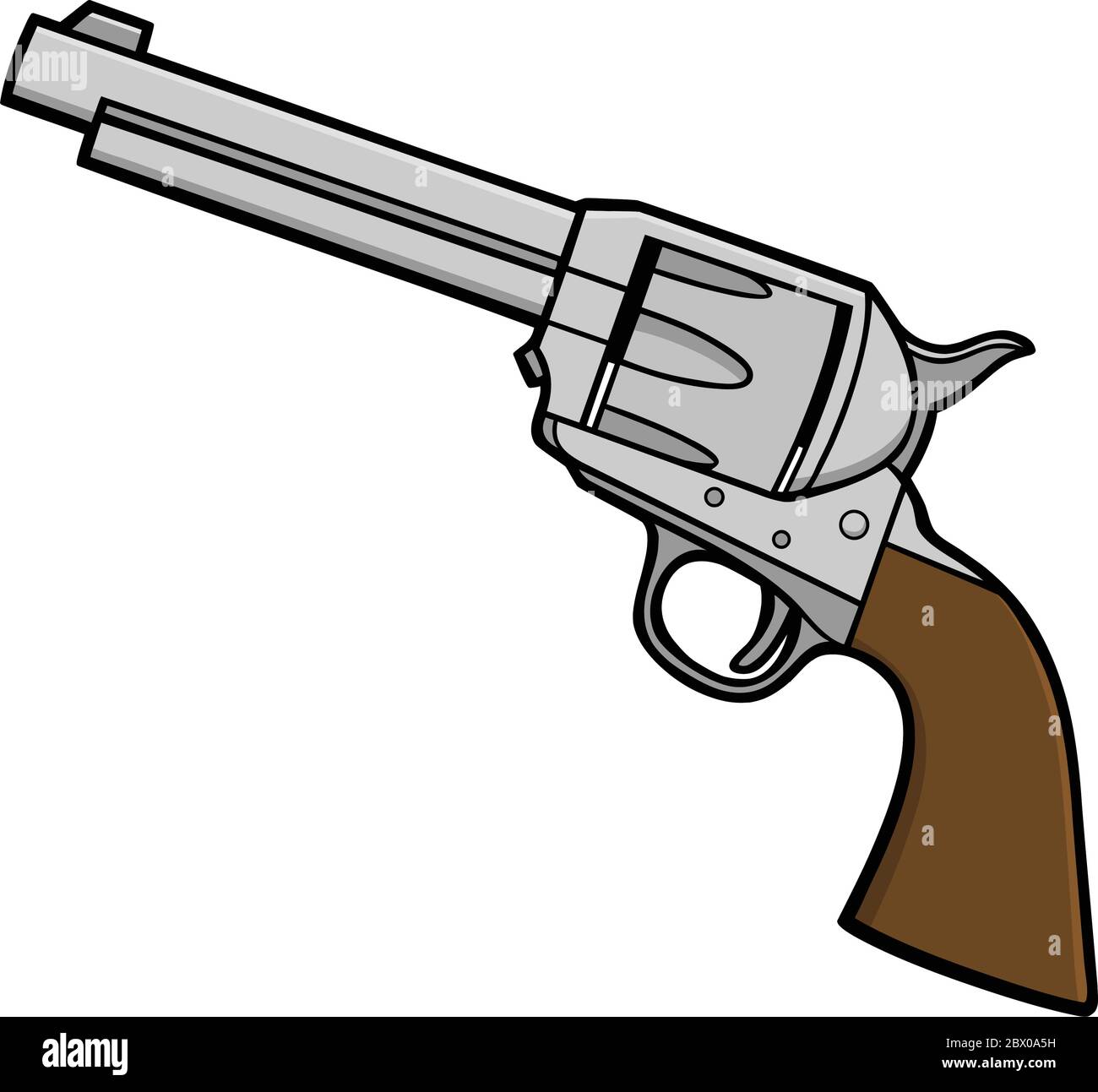 WESTERN Revolver - eine Illustration eines Western Revolver Stock ...