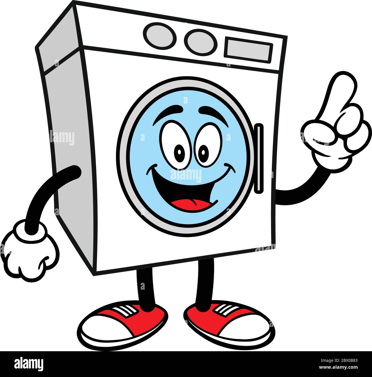 Washer Talking - EINE Cartoon Illustration einer Washer Talking. Stock Vektor