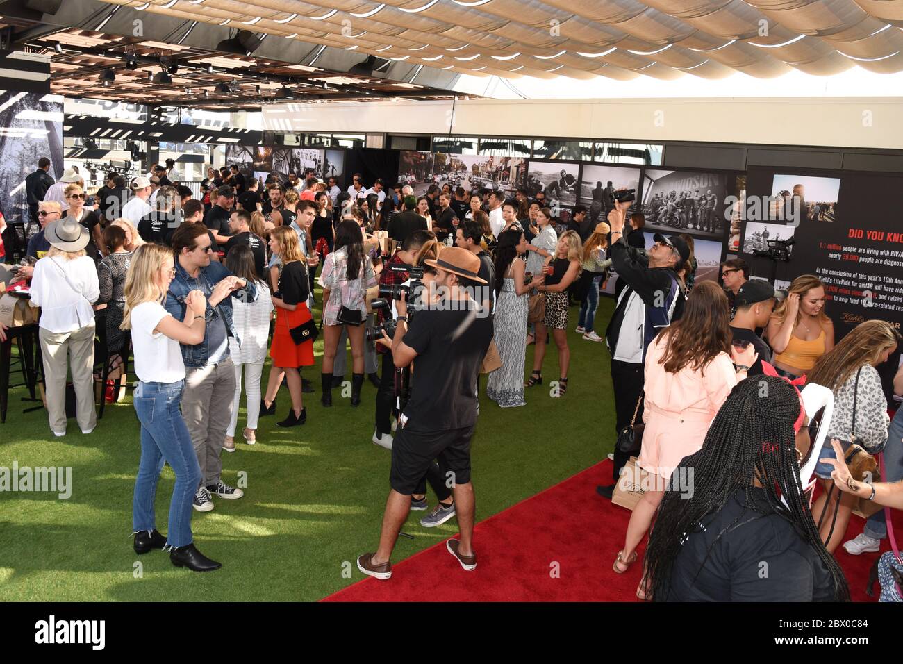 27. Juli 2019, Westfield Cabana im Westfiel, Century City, Kalifornien: Atmosphäre zum 10. Jahrestag von Kiehl's LifeRide für amfAR zugunsten der HIV/AIDS-Forschung in Century City in Westfield Century City in Century City am 27 2019. Juli. (Bild: © Billy Bennight/ZUMA Wire) Stockfoto