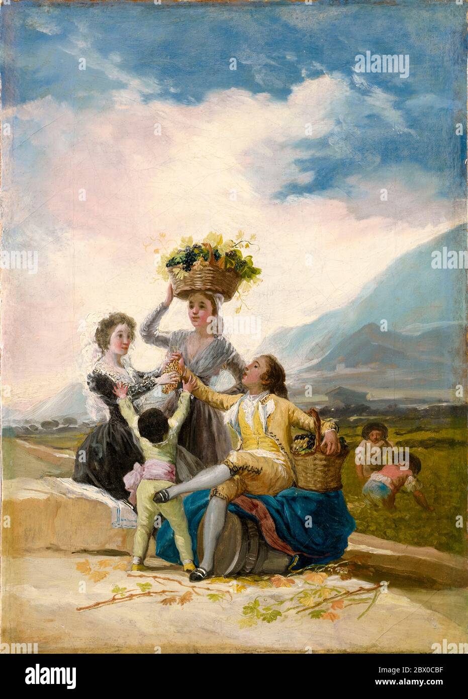 Francisco Goya, Herbst, Malerei, 1786 Stockfoto