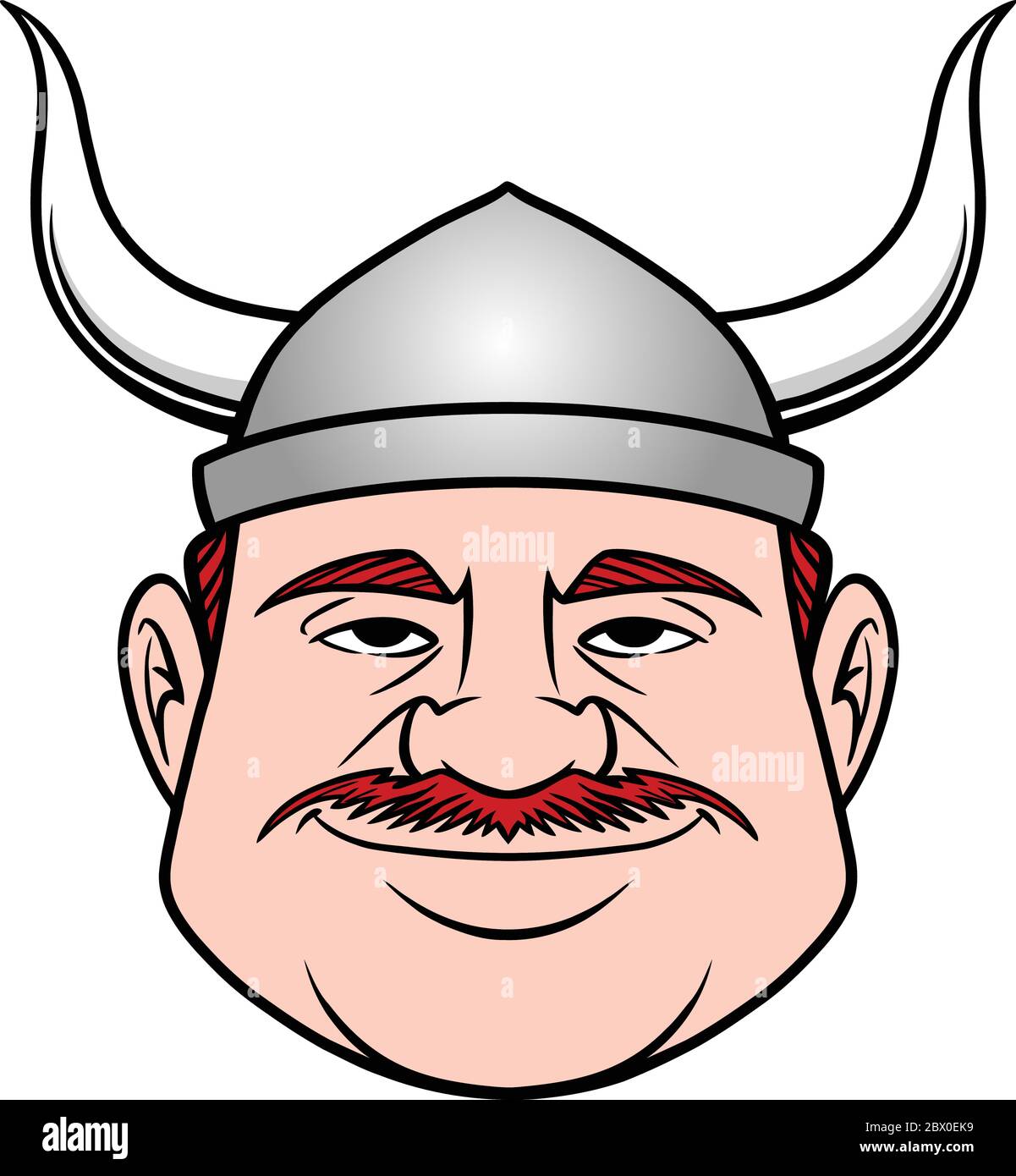 Viking Dude - EINE Illustration eines Mannes, der als Wikinger gekleidet ist. Stock Vektor