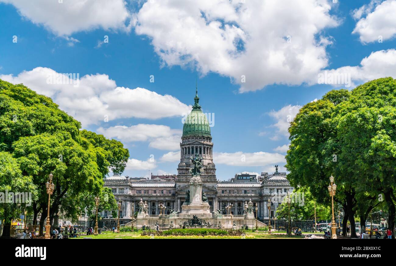 Congreso de la Nacion Argnetina (nationaler Kongress Argentiniens), Buenos Aires, Argentinien - 21. Januar 2019 Stockfoto