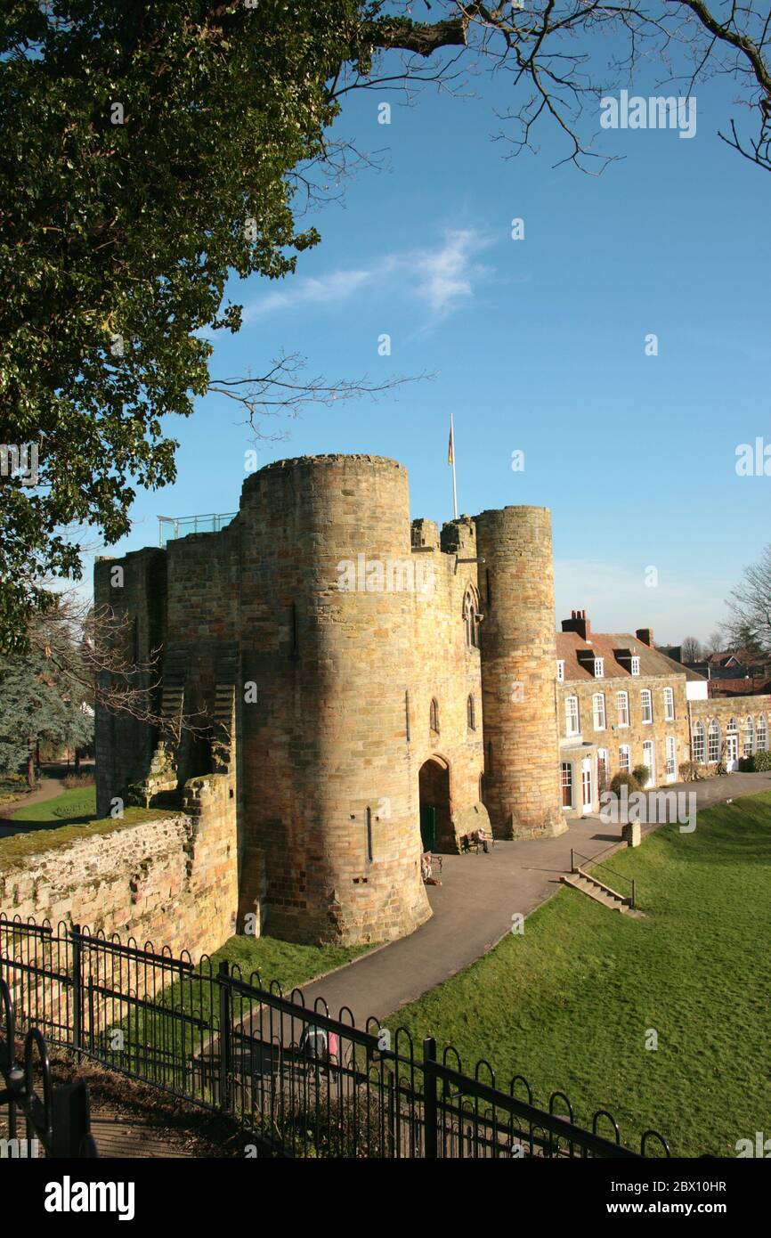 Tonbridge Castle Stockfoto