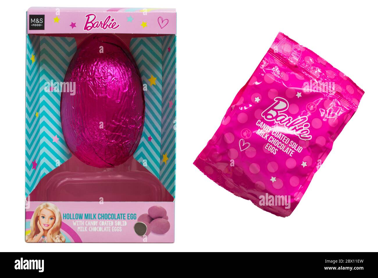 Mit barbie süßigkeiten überzogene feste milchschokoladeneier -Fotos und  -Bildmaterial in hoher Auflösung – Alamy