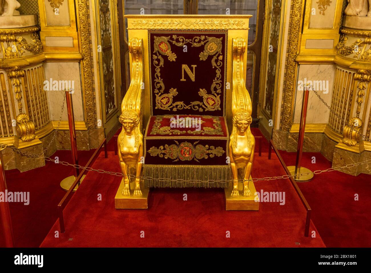 SENAT KONFERENZRAUM PARIS Stockfoto