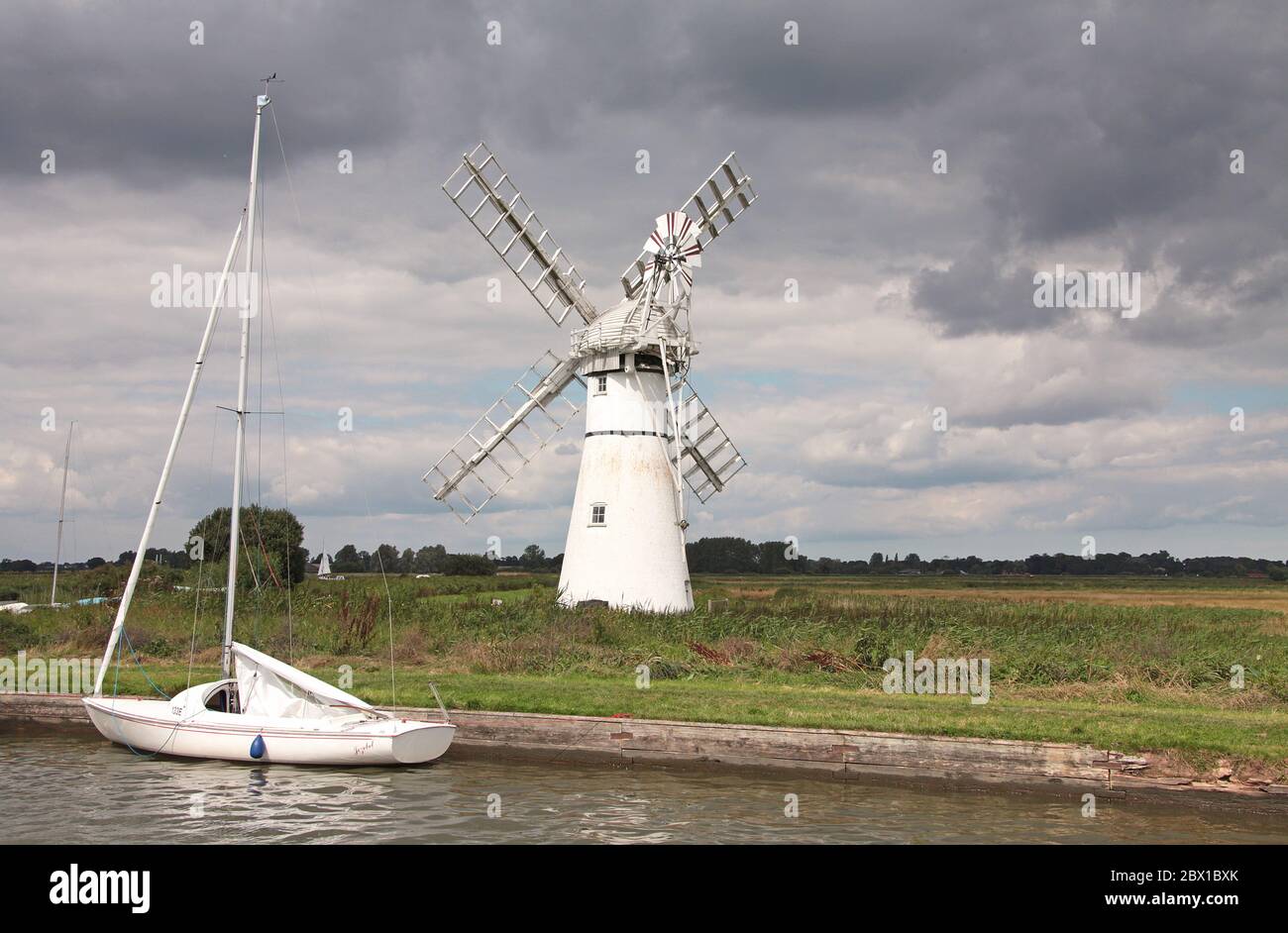 Norfolk Windmühlen an den Norfolk Broads Stockfoto