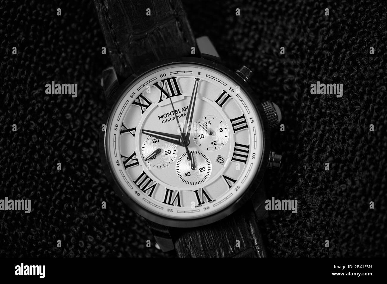 Montblanc TimeWalker Chronograph Herren Armbanduhr Stockfoto