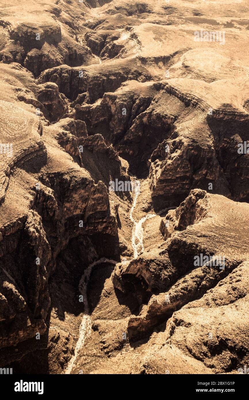 Detail der Erdoberfläche vom Rocky Mountain National Park aus gesehen In Arizona Stockfoto