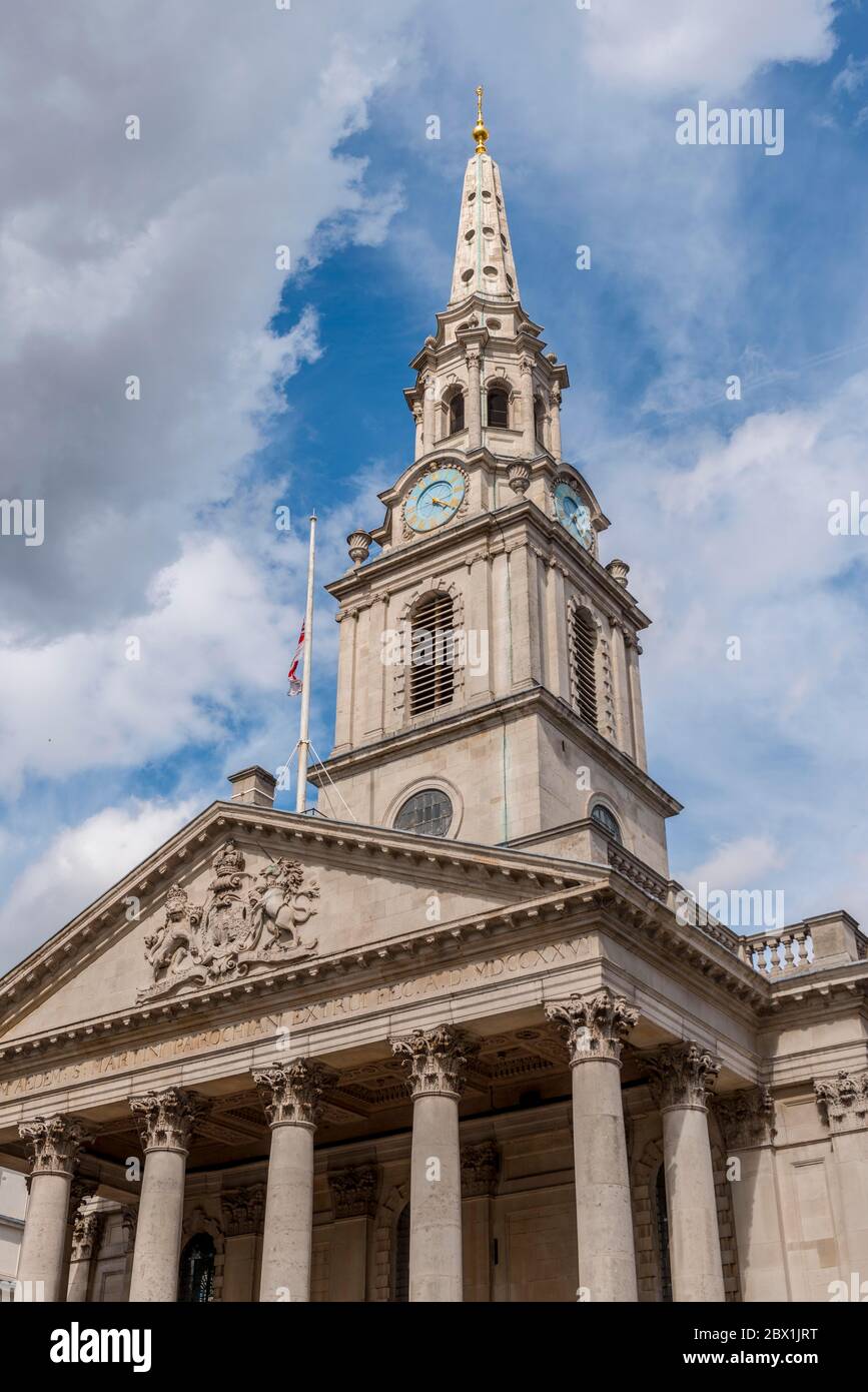 St. Martin-in-the-Fields Church, Trafalgar Square, London, England, Großbritannien Stockfoto