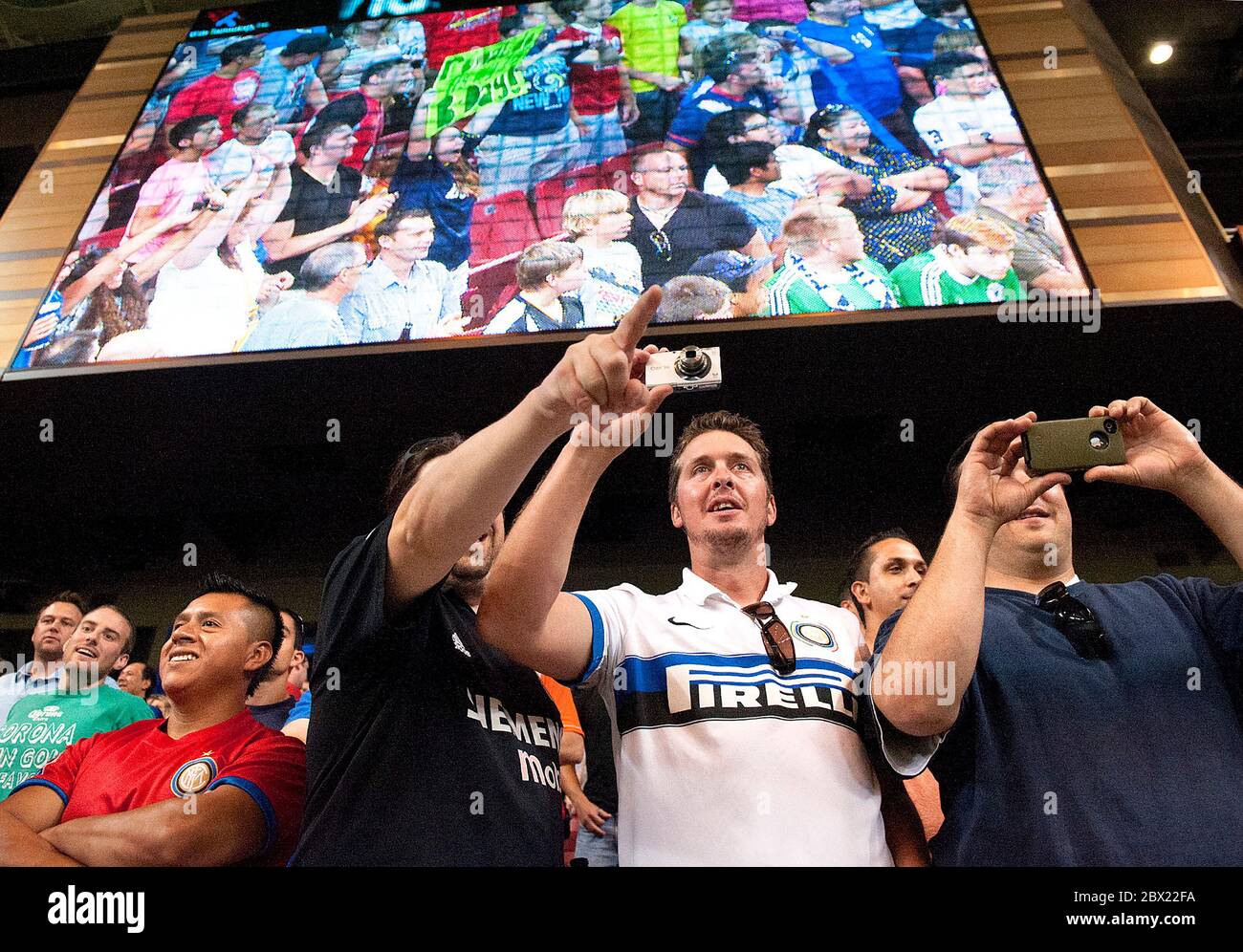 Szenen aus Fußball in St. Louis während Real Madrid / Inter Mailand Ausstellung Stockfoto