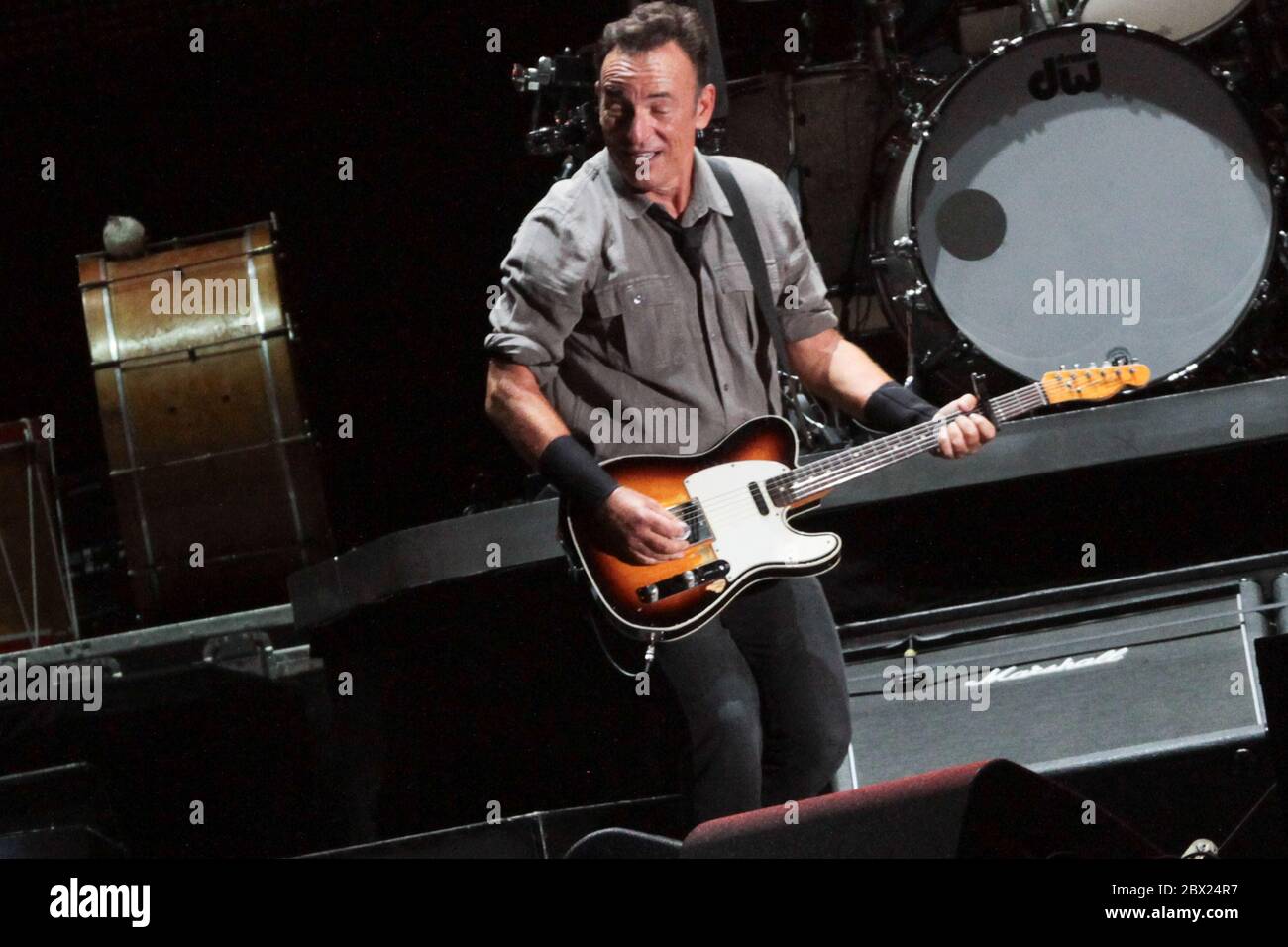 RIO DE JANEIRO, 21.09.2013: Bruce Springsteen & The E Street Band tritt auf der Main Stage of Rock in Rio V in Rio de Janeiro auf (Néstor J. Beremblum) Stockfoto