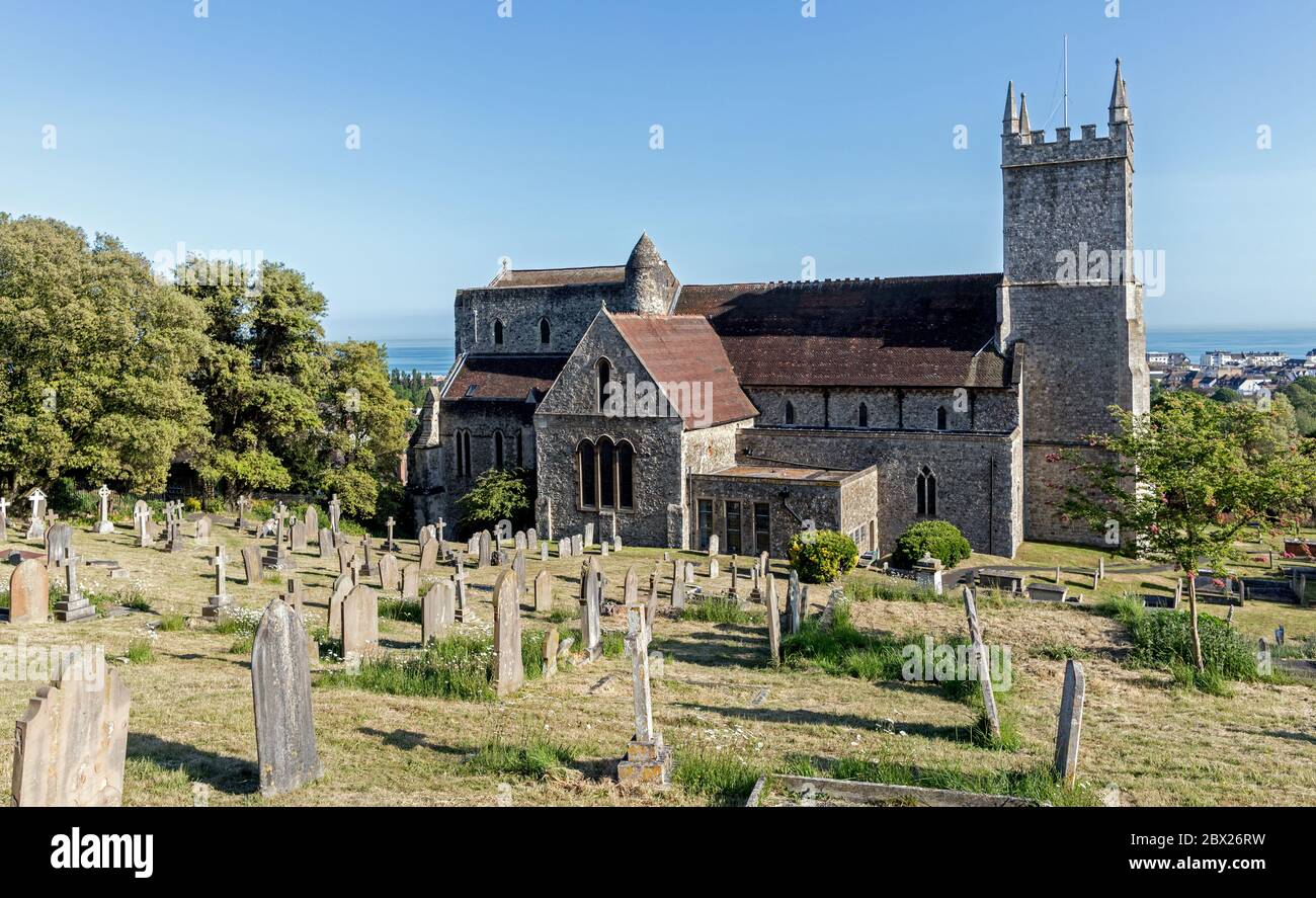 St. Leonards Kirche die Hythe Kent UK Stockfoto