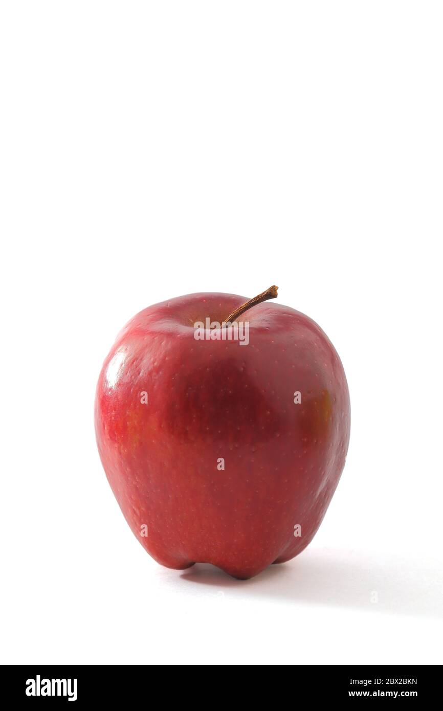Red Apple isoliert auf weißem Hintergrund Stockfoto