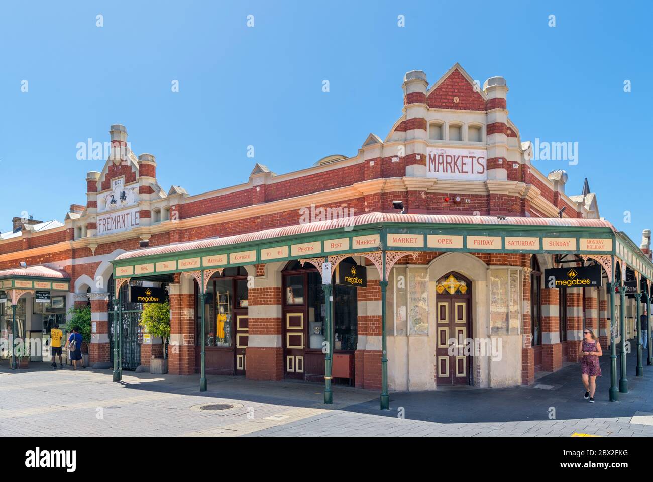 Das historische Gebäude Fremantle Markets, Fremantle, Western Australia, Australien Stockfoto