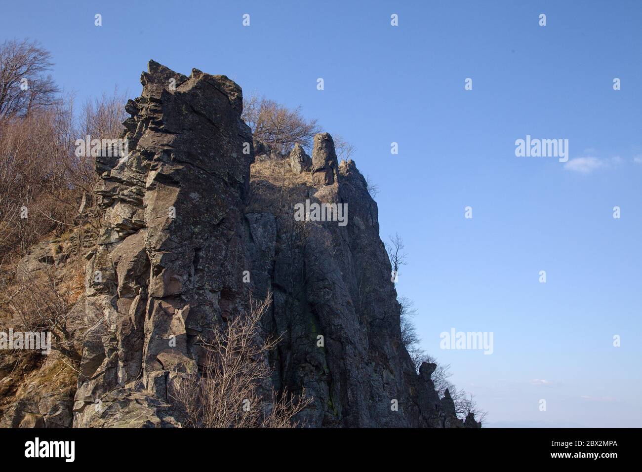 Großer Gríč-Gipfel, alter Vulkan im Vtáčnik-Gebirge, Slowakei Stockfoto