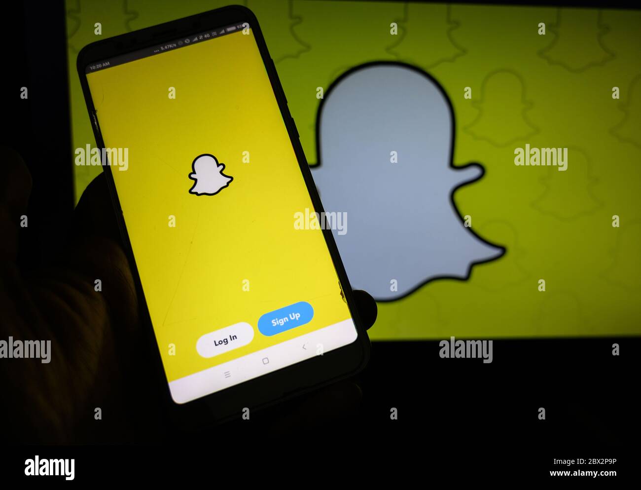Snapchat die Multimedia Messaging App hat vor kurzem ein Update für seine in-App-Analysen für Creator-Konten eingeführt, während es auch eine neue 'Quo hinzugefügt Stockfoto