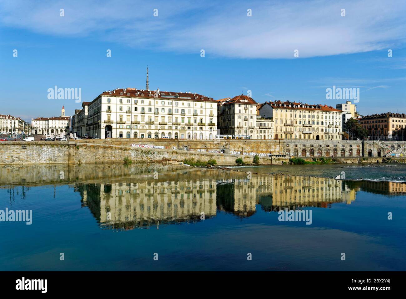 Italien, Piemont, Provinz Turin, Turin, die Po-Kais Stockfoto