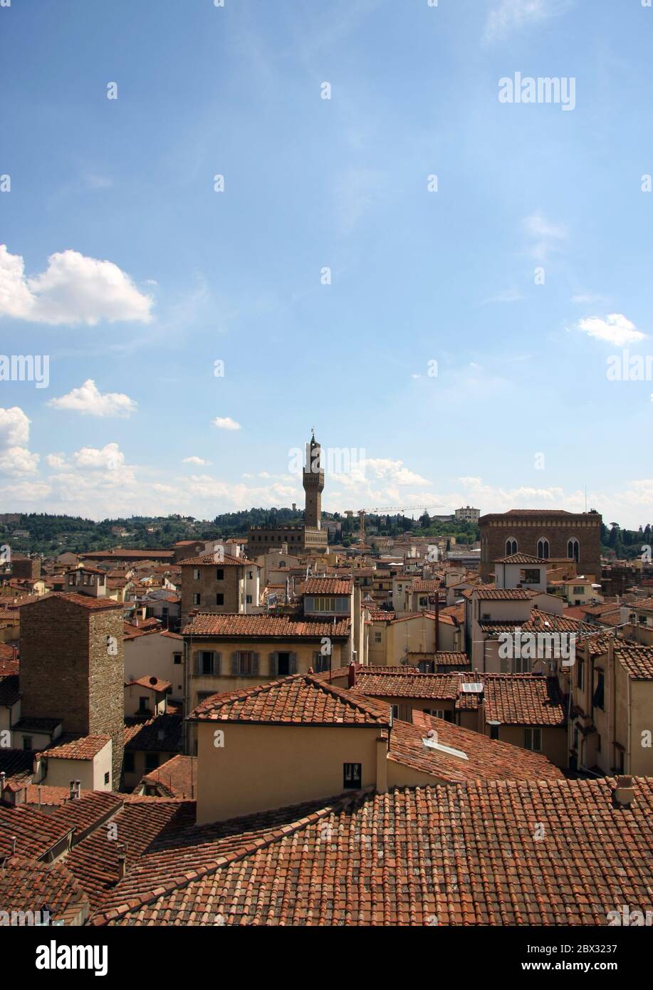 Florence Rooftop Skyline (Italien) Stockfoto