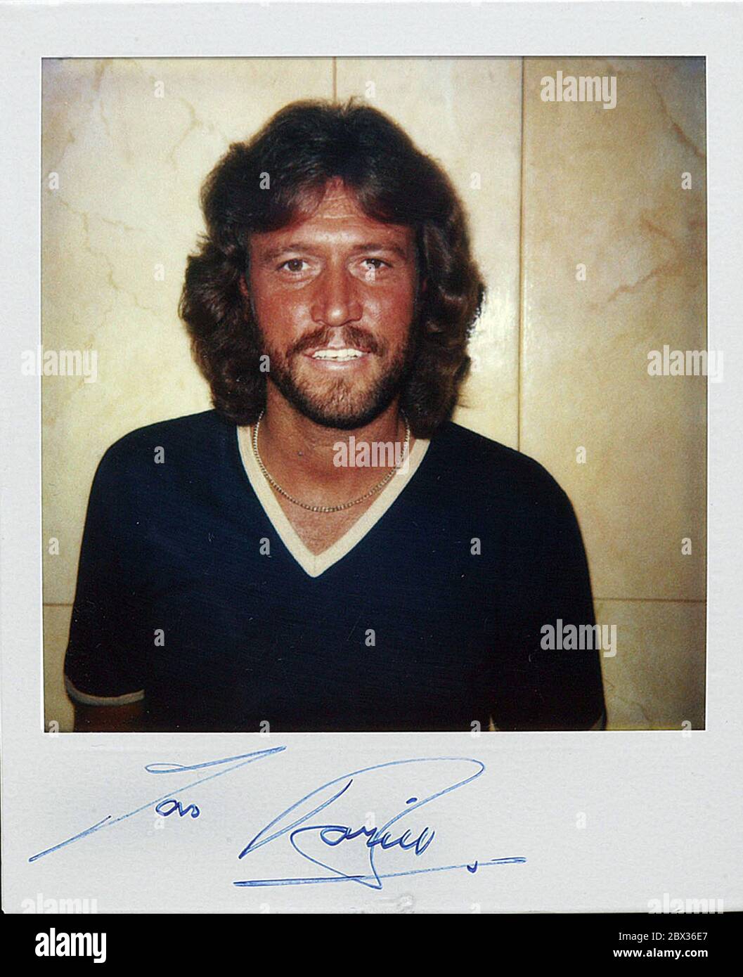 Barry Gibb von den BIENEN GEES Stockfoto