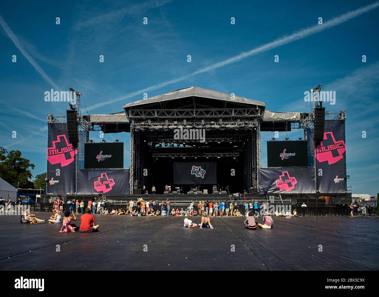 The Main Stage, Virgin Mobile V Festival V2009, Hylands Park, Chelmsford, Essex, Großbritannien - 22. August 2009 Stockfoto