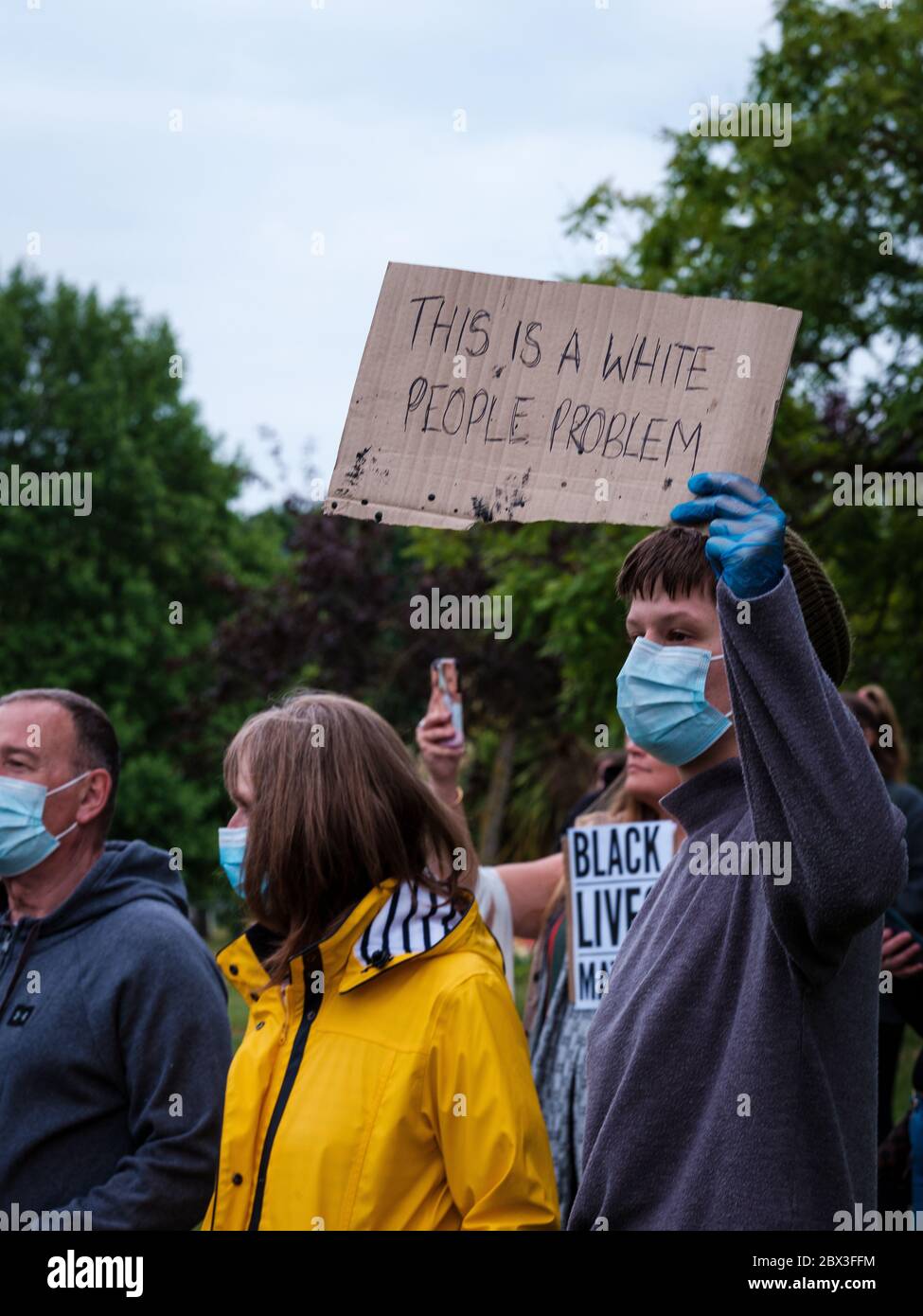 Black Lives Matter Protest in Rochester, Kent am 4. Juni 2020 Stockfoto