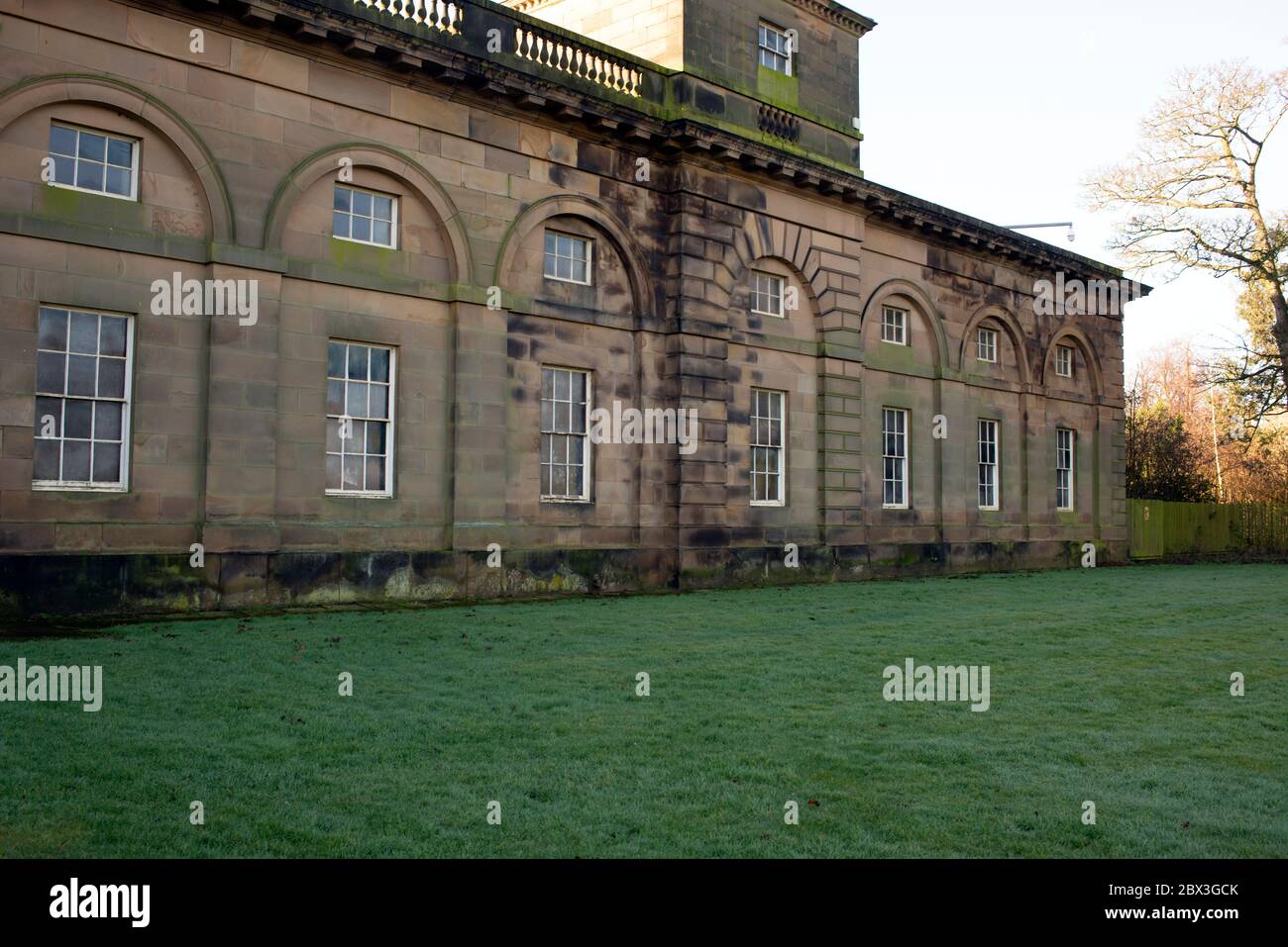 Die ehemaligen Pferdeställe in Wentworth Woodhouse Mansion, South Yorkshire, Englamd. Stockfoto