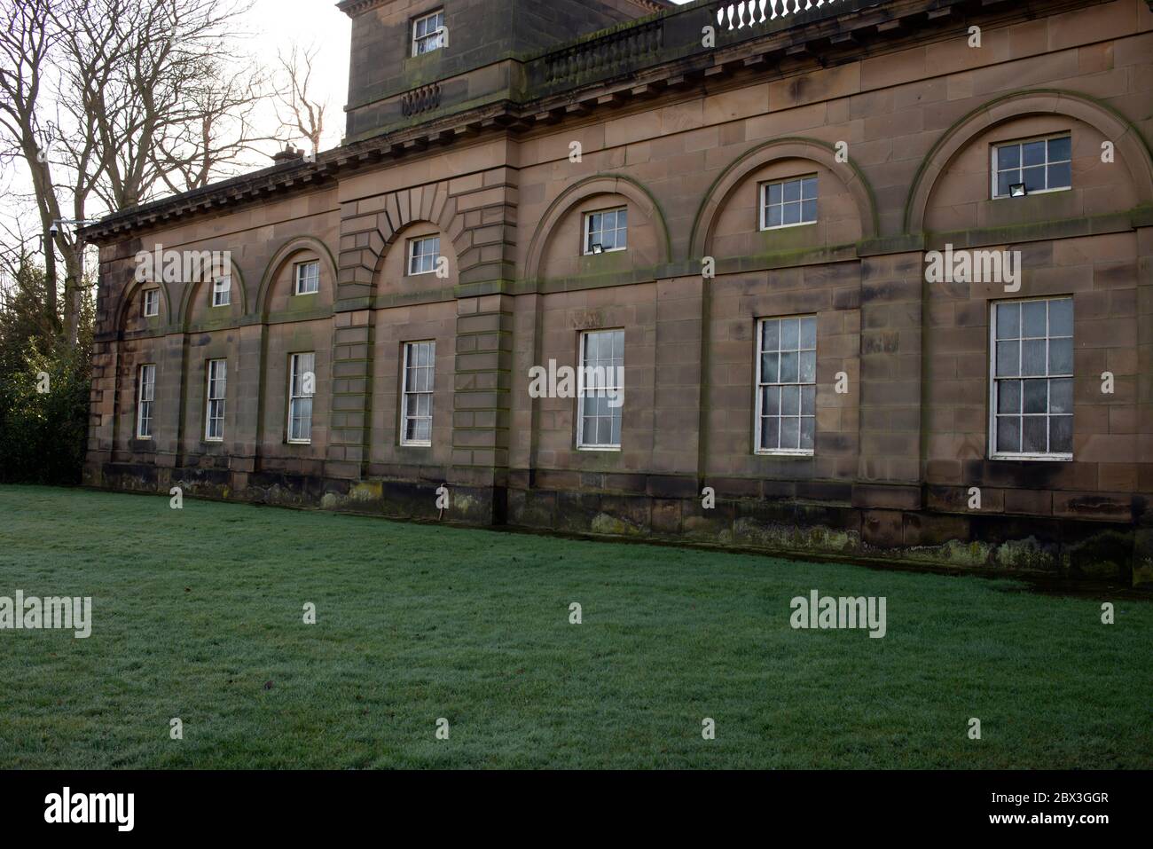 Die ehemaligen Pferdeställe in Wentworth Woodhouse Mansion, South Yorkshire, Englamd. Stockfoto
