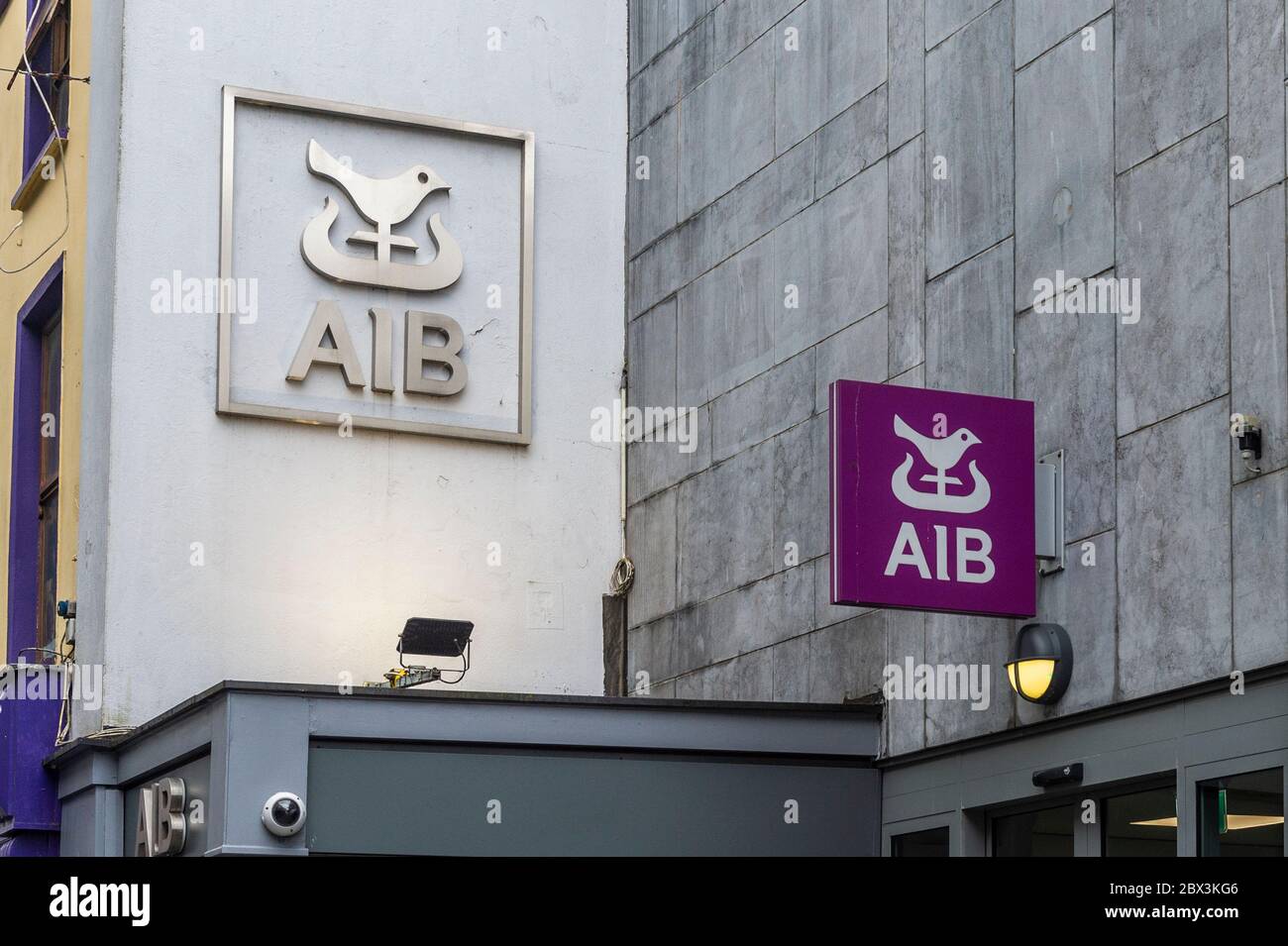 AIB Bank Niederlassung in Cork City, Irland. Stockfoto