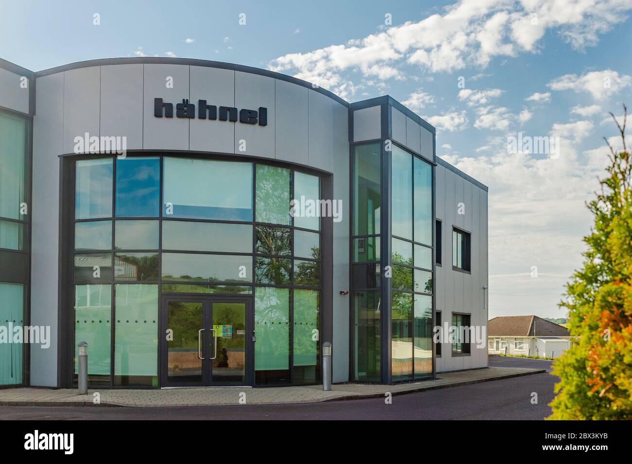 Büros und Lager von Hahnel Industries Ltd, Fotozubehör Unternehmen, Bandon, West Cork, Irland Stockfoto