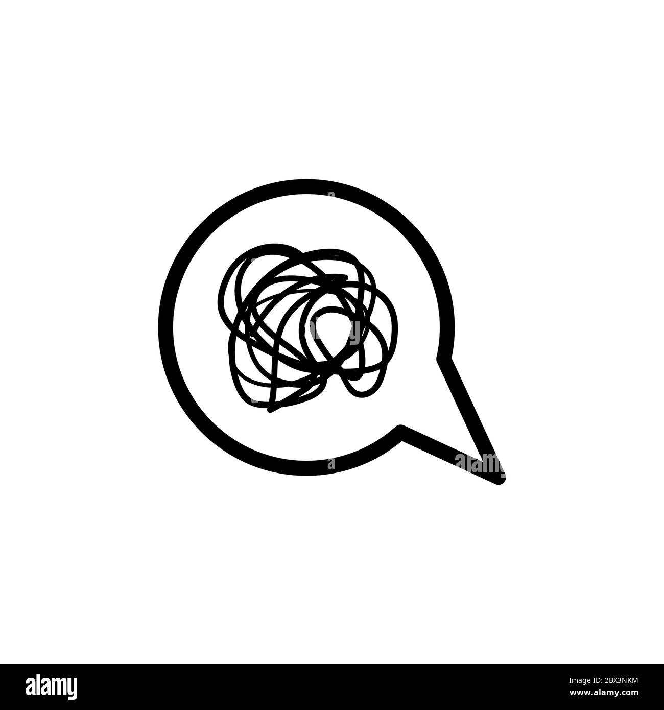 Bubble Chat komplizierte Vektor-Design-Vorlage Illustration Stock Vektor