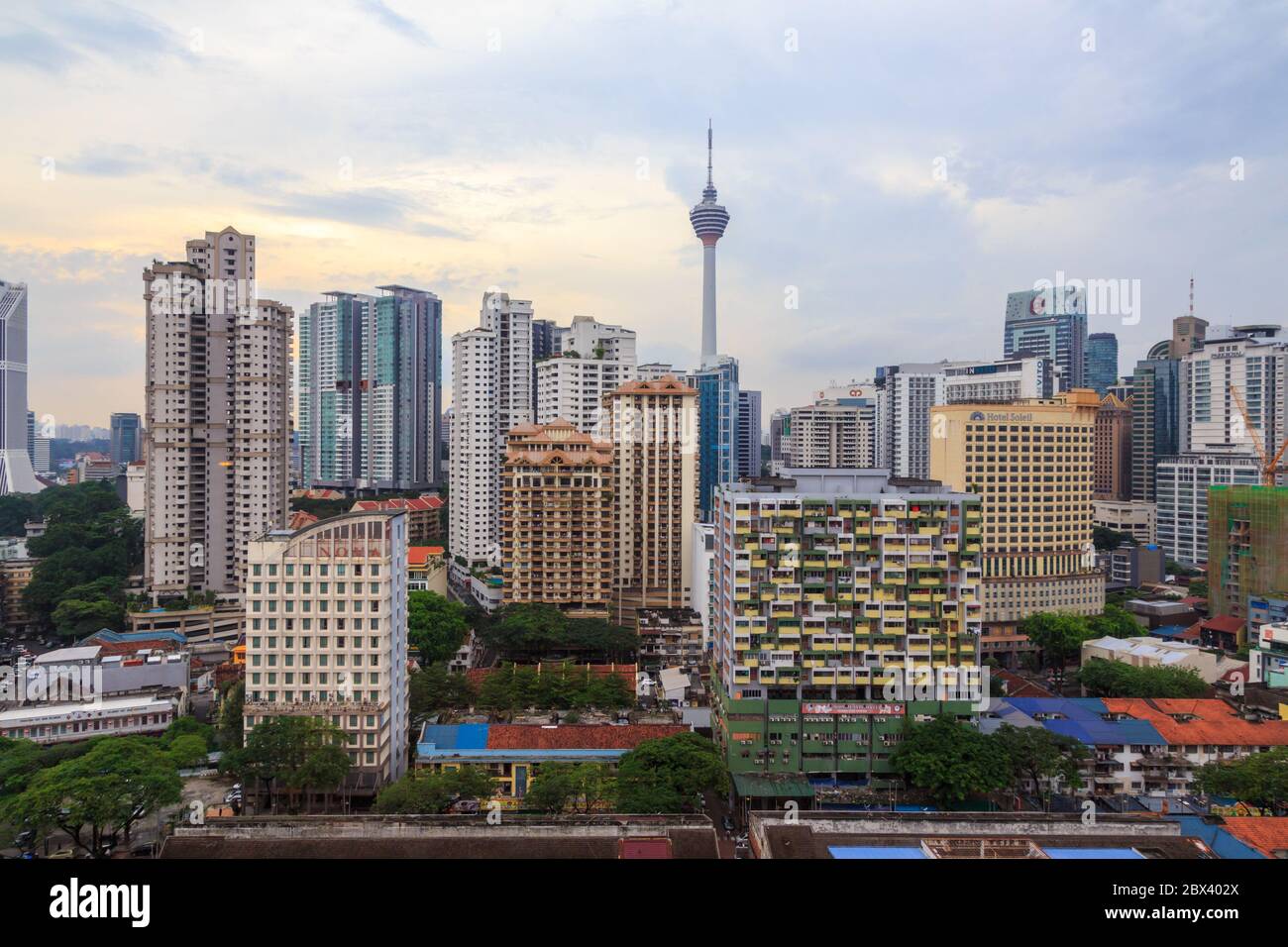 Kuala Lumpur. Malaysia-UM Mai 2017: Morgenansicht des Kuala Lumpur Tower , Kuala Lumpur, Malaysia Skyline Stockfoto