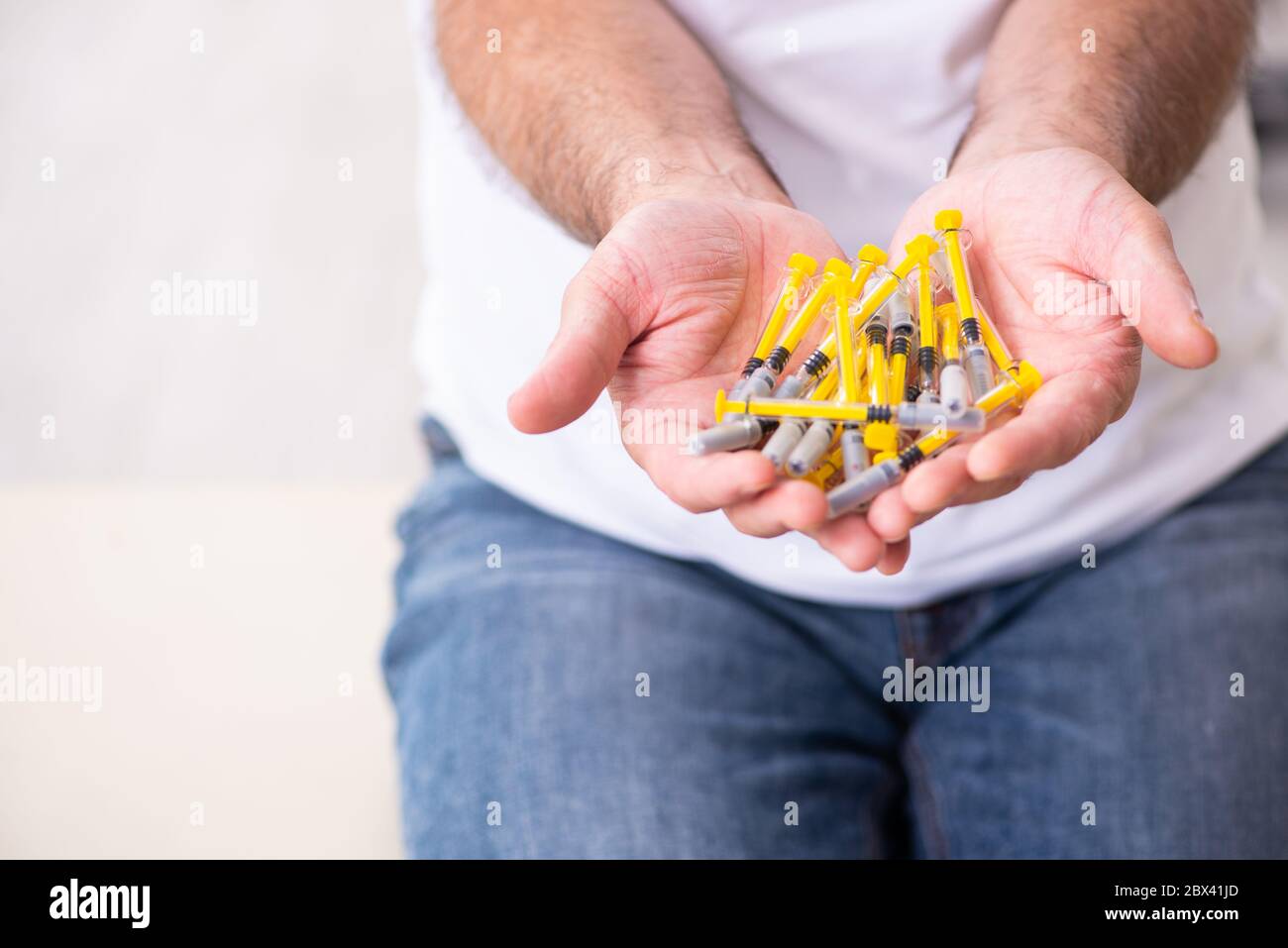 Patient leidet an Diabetes Hausarzt Stockfoto