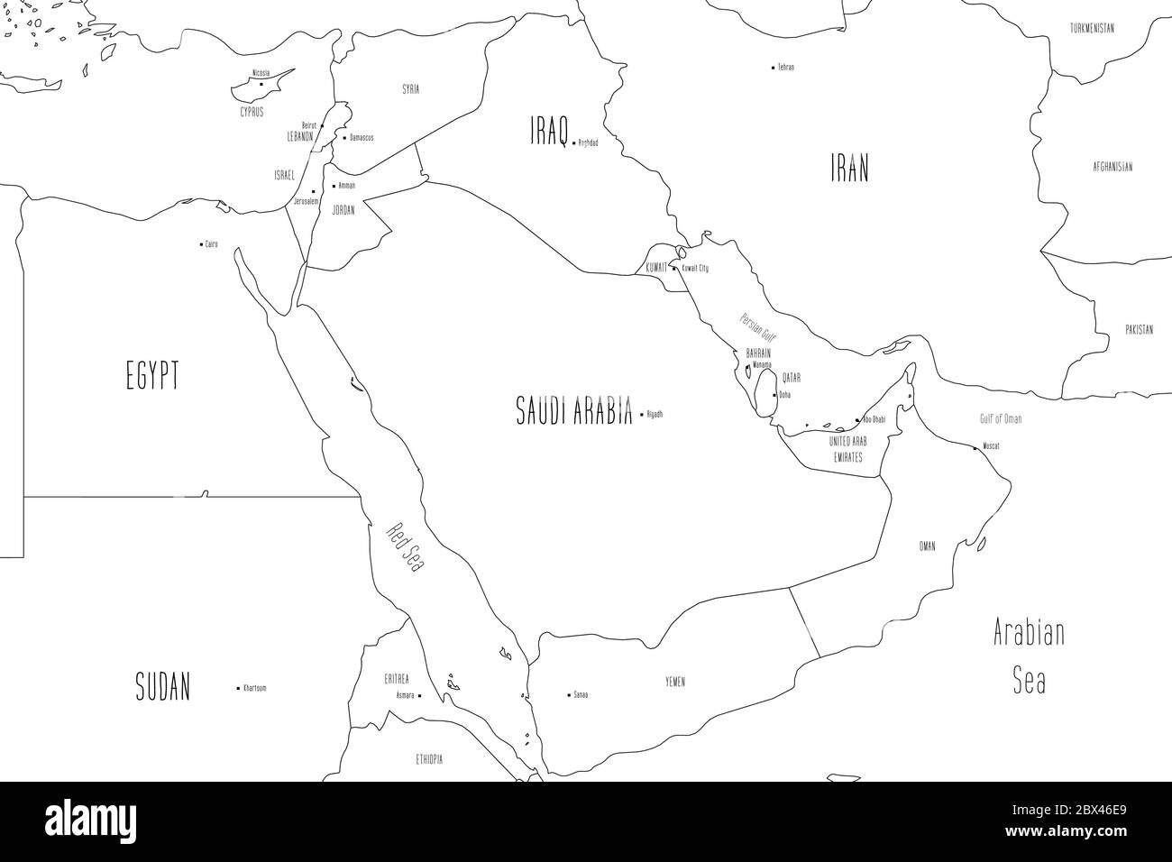 Staat Auf Der Arabischen Halbinsel 5 Buchstaben www.alamy.de