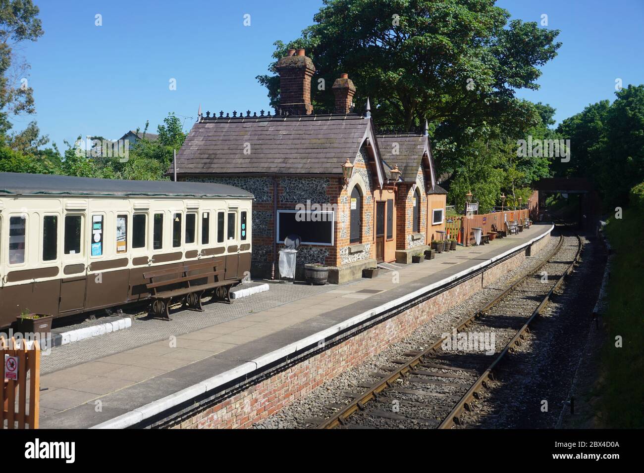 English Heritage Chinnor and Princes Risborough Railway Station in Chinnor, Oxfordshire, Großbritannien Stockfoto